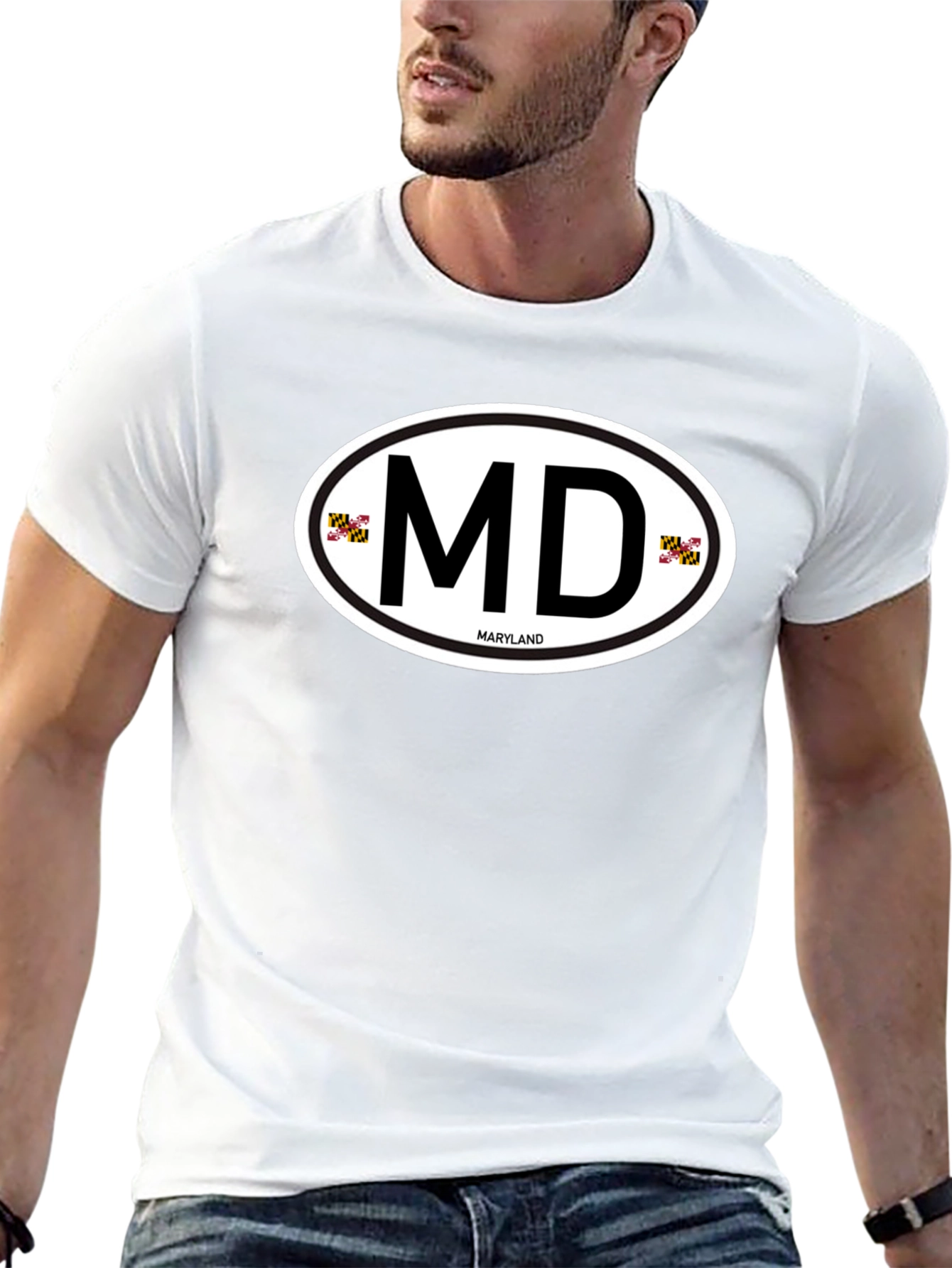 Maryland Pride Tee - MD Oval Design Shirt
