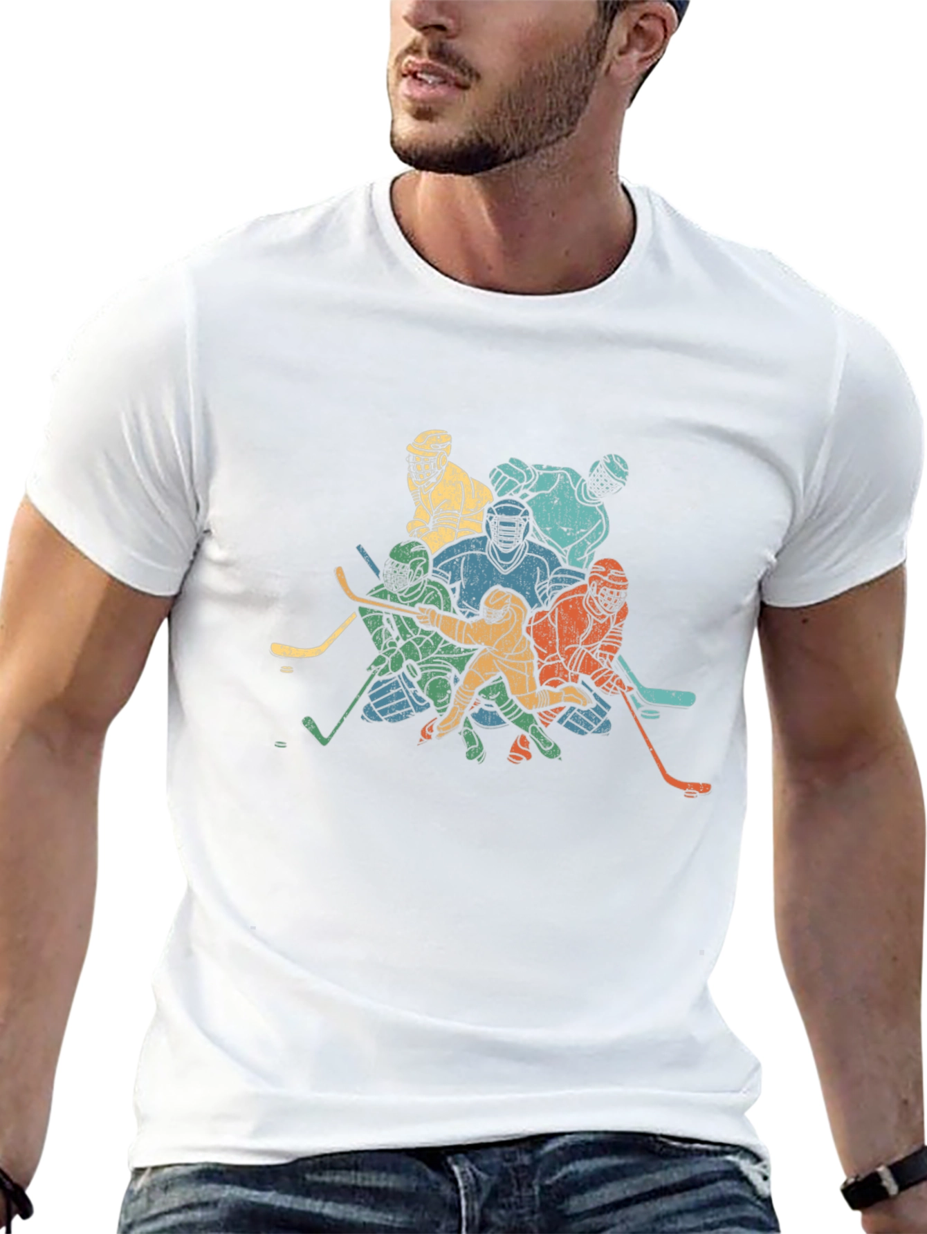 Retro Hockey Team T-Shirt