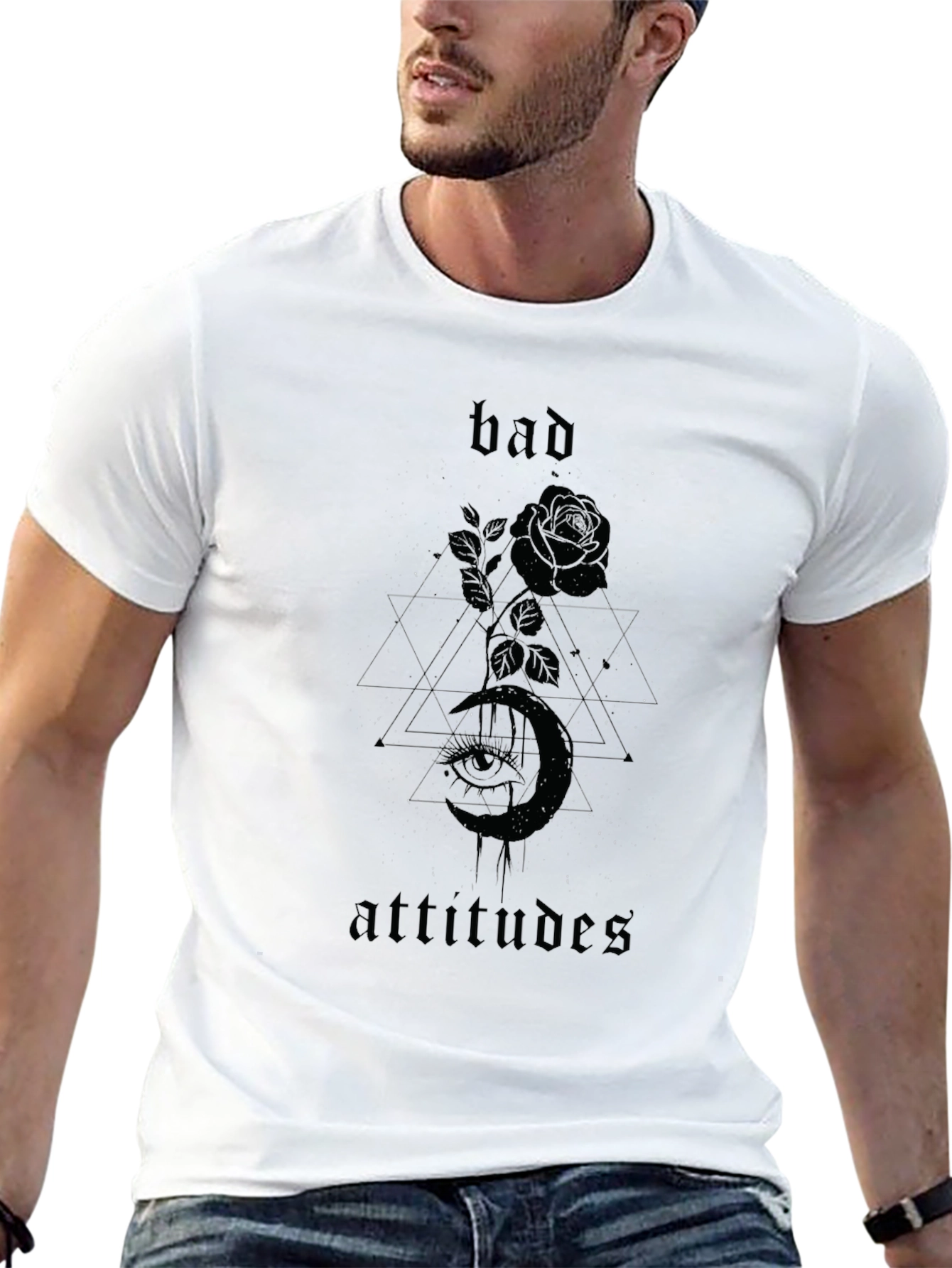 Bad Attitudes Graphic T-Shirt - Black
