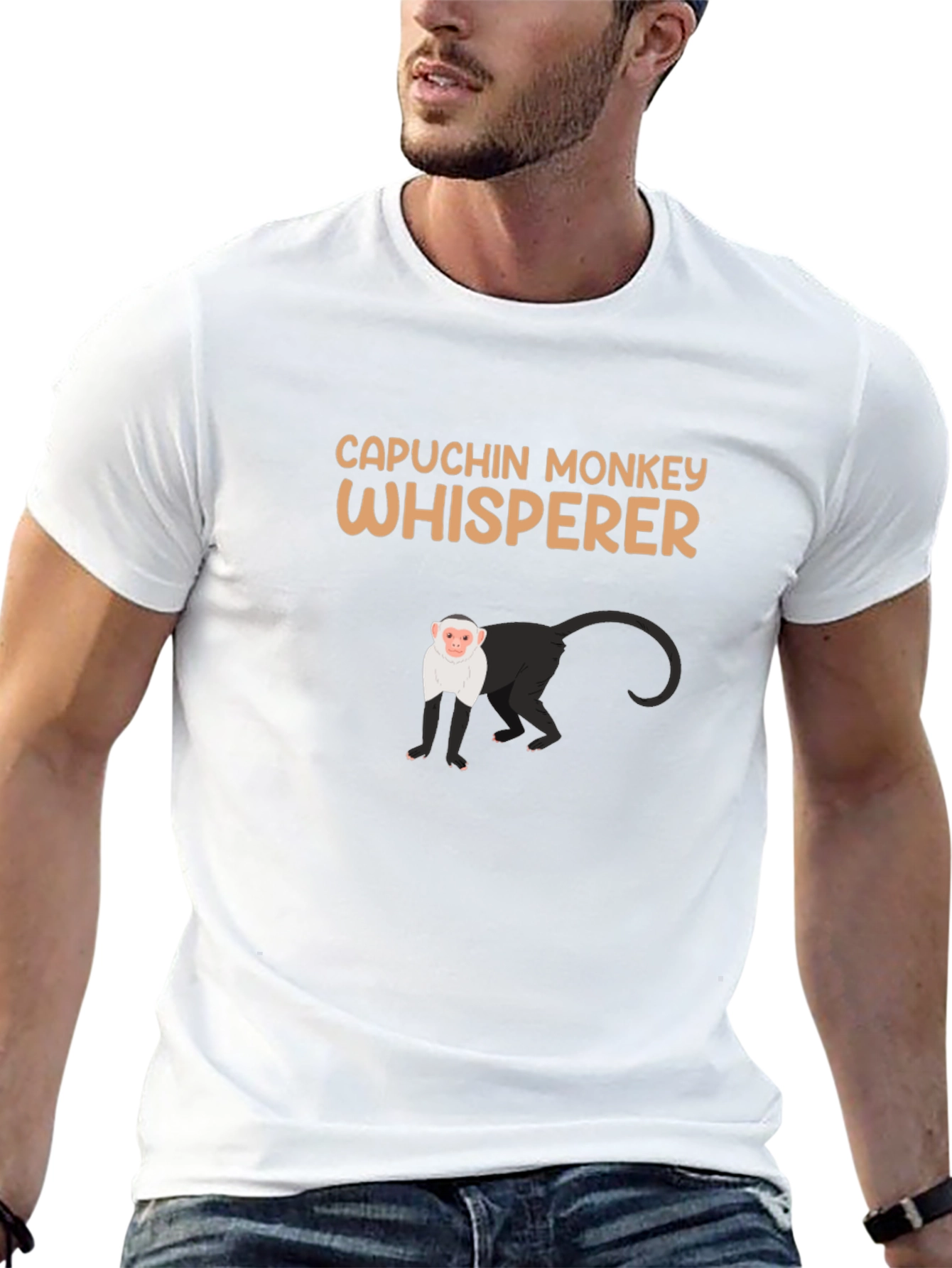 Capuchin Monkey Whisperer Graphic T-Shirt