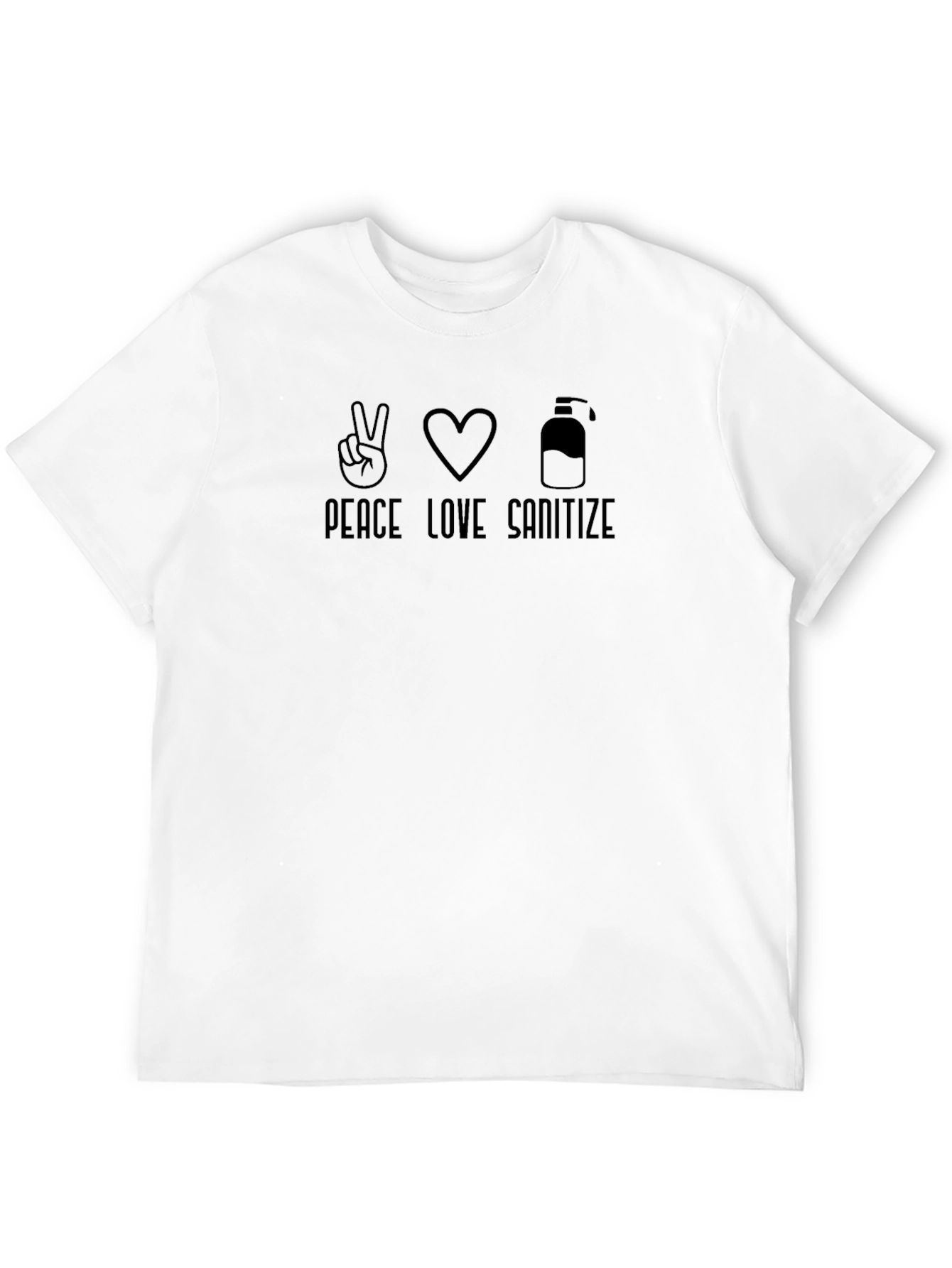 Peace Love Sanitize T-Shirt - Stay Safe in Style