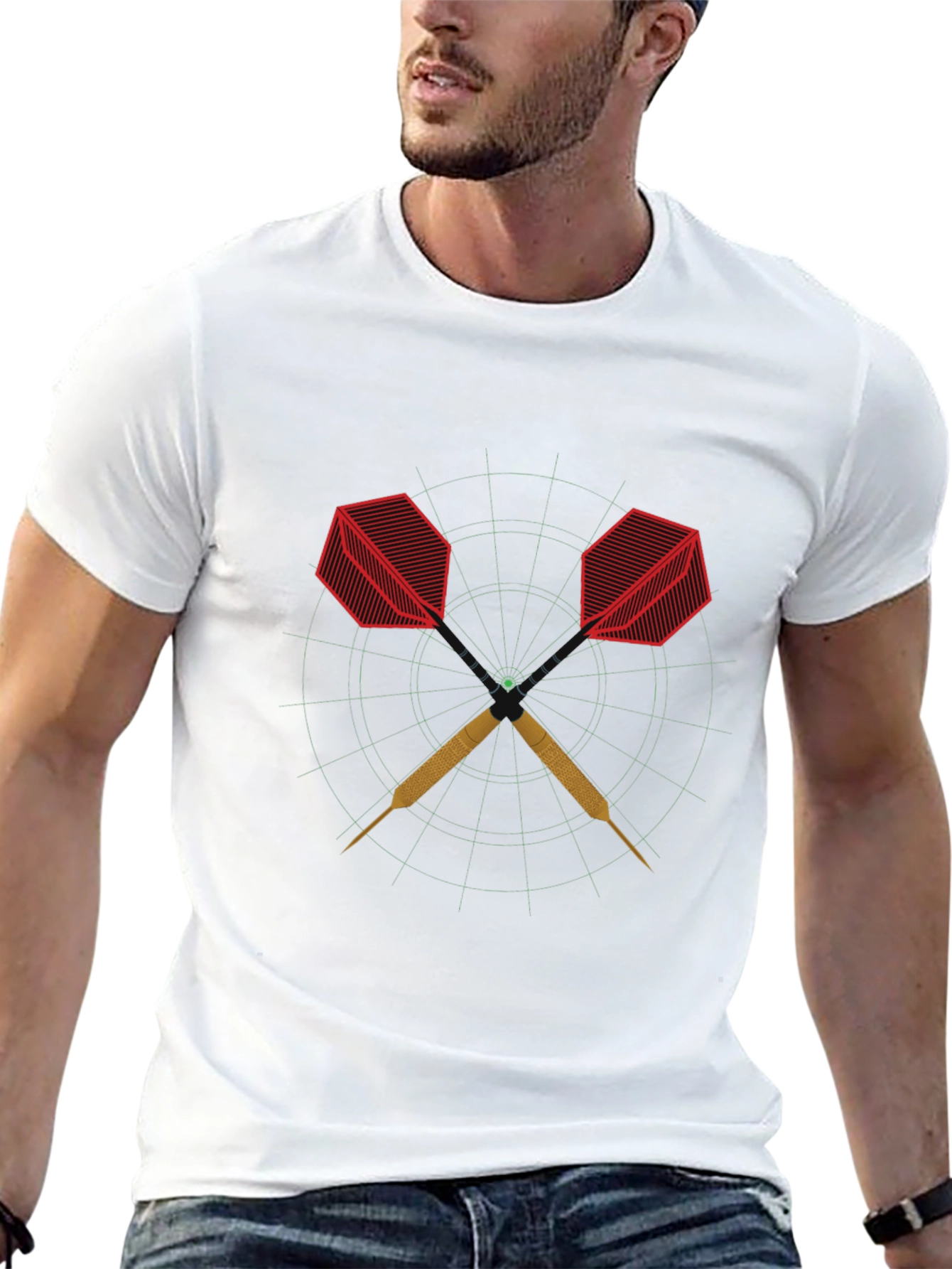 Darts Graphic Tee - Stylish and Unique Dartboard Design