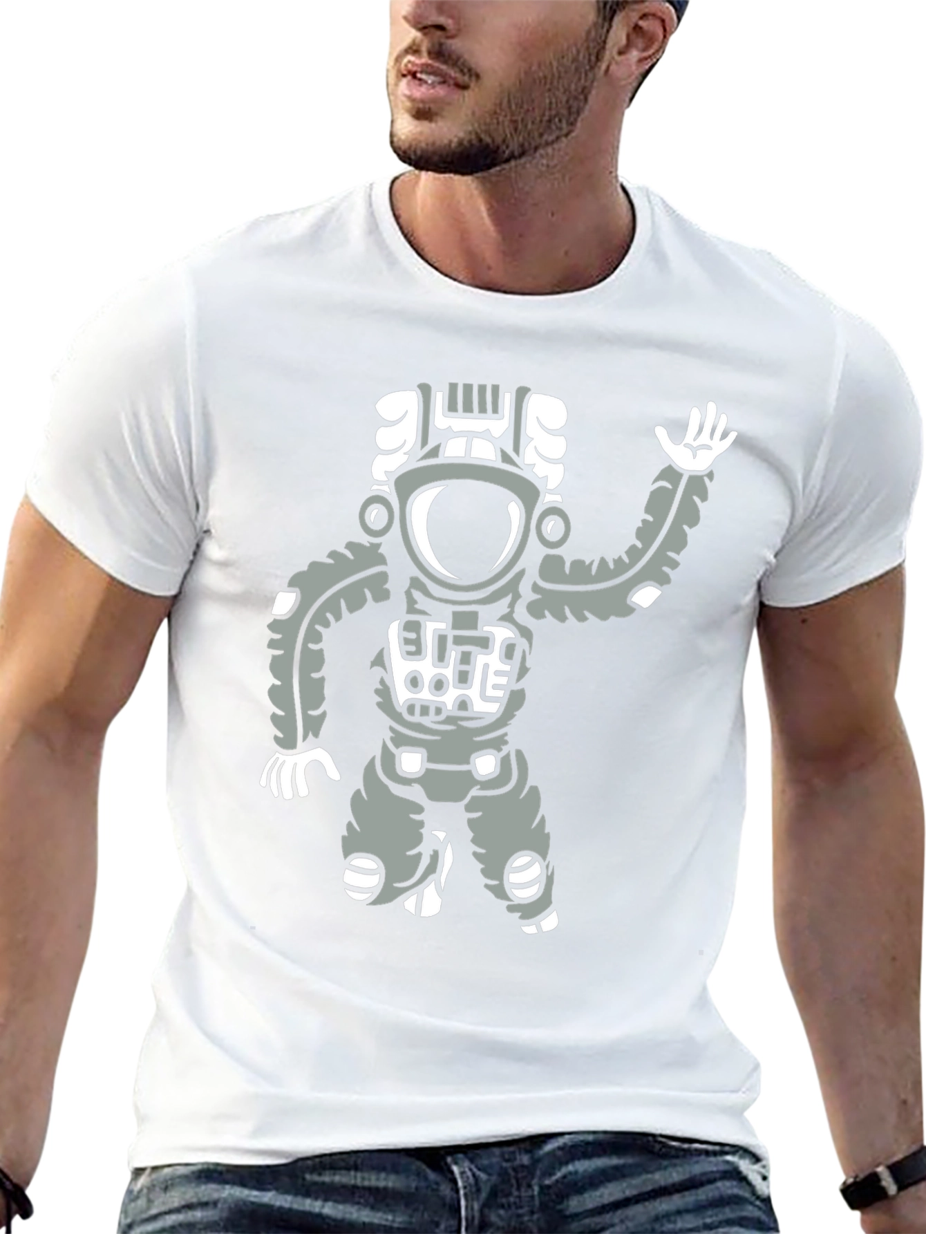 Astronaut Graphic Black T-Shirt