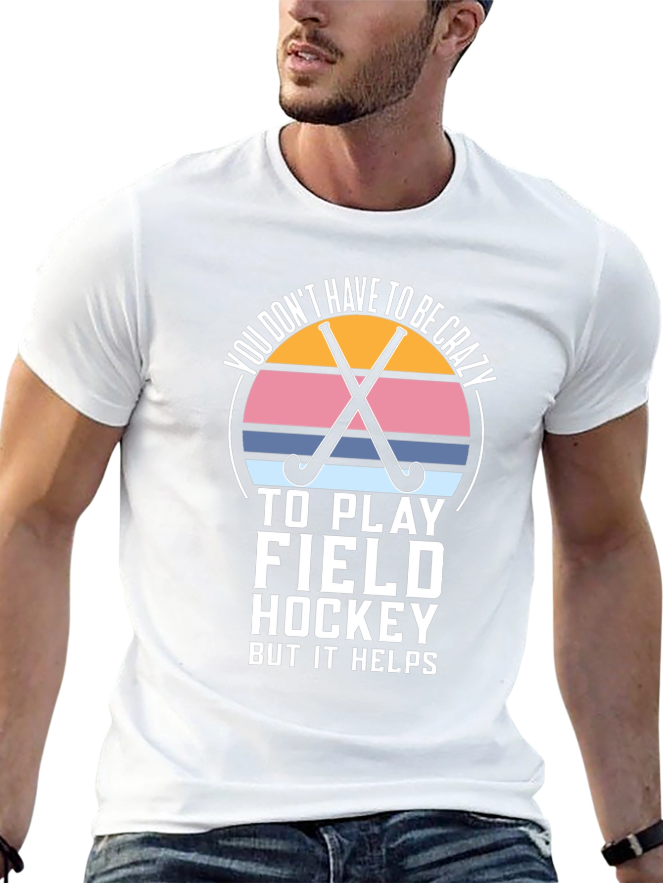 Funny Field Hockey Graphic Tee
