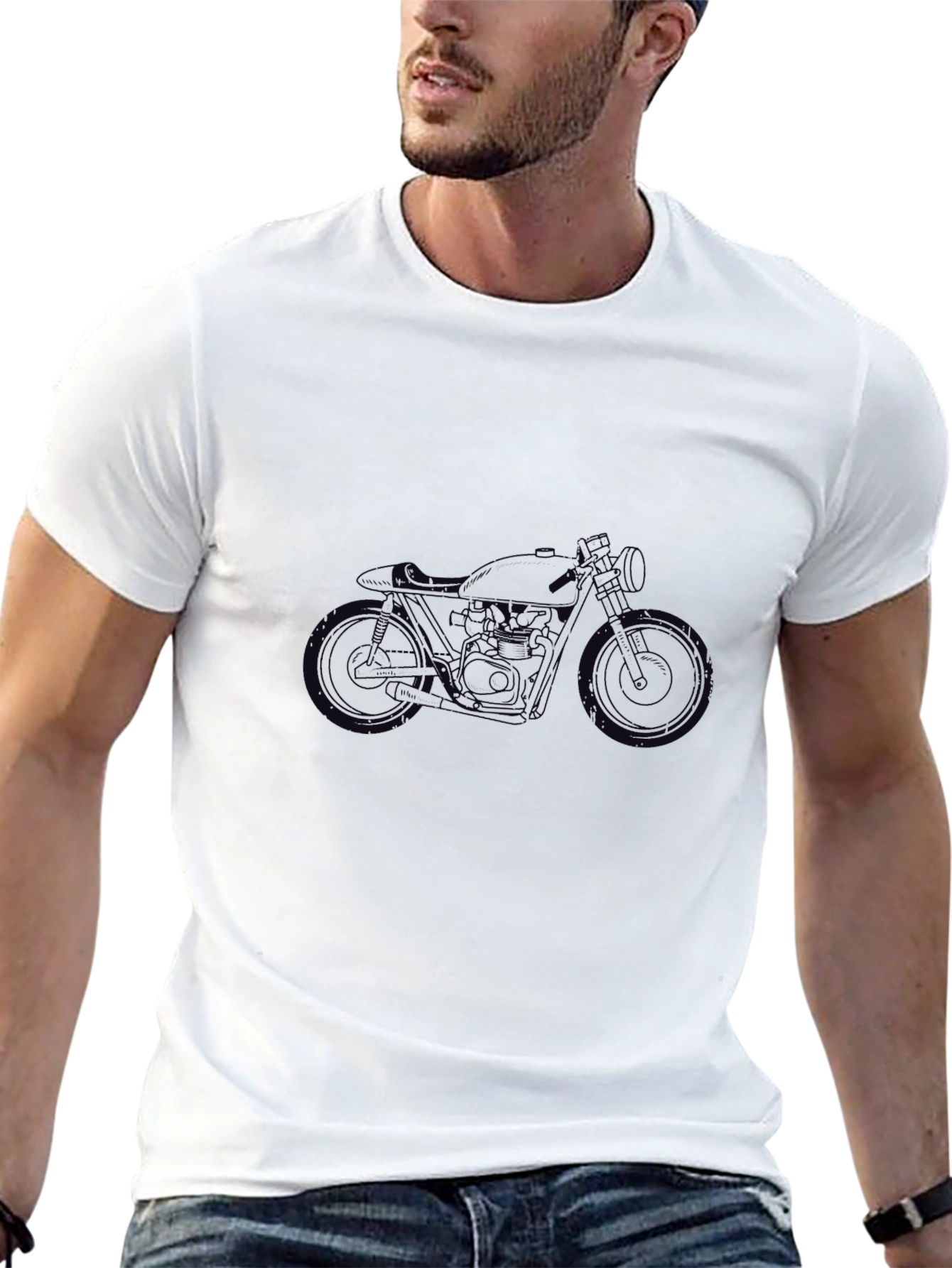 Cool Motorcycle Graphic Tee - Ride in Style!