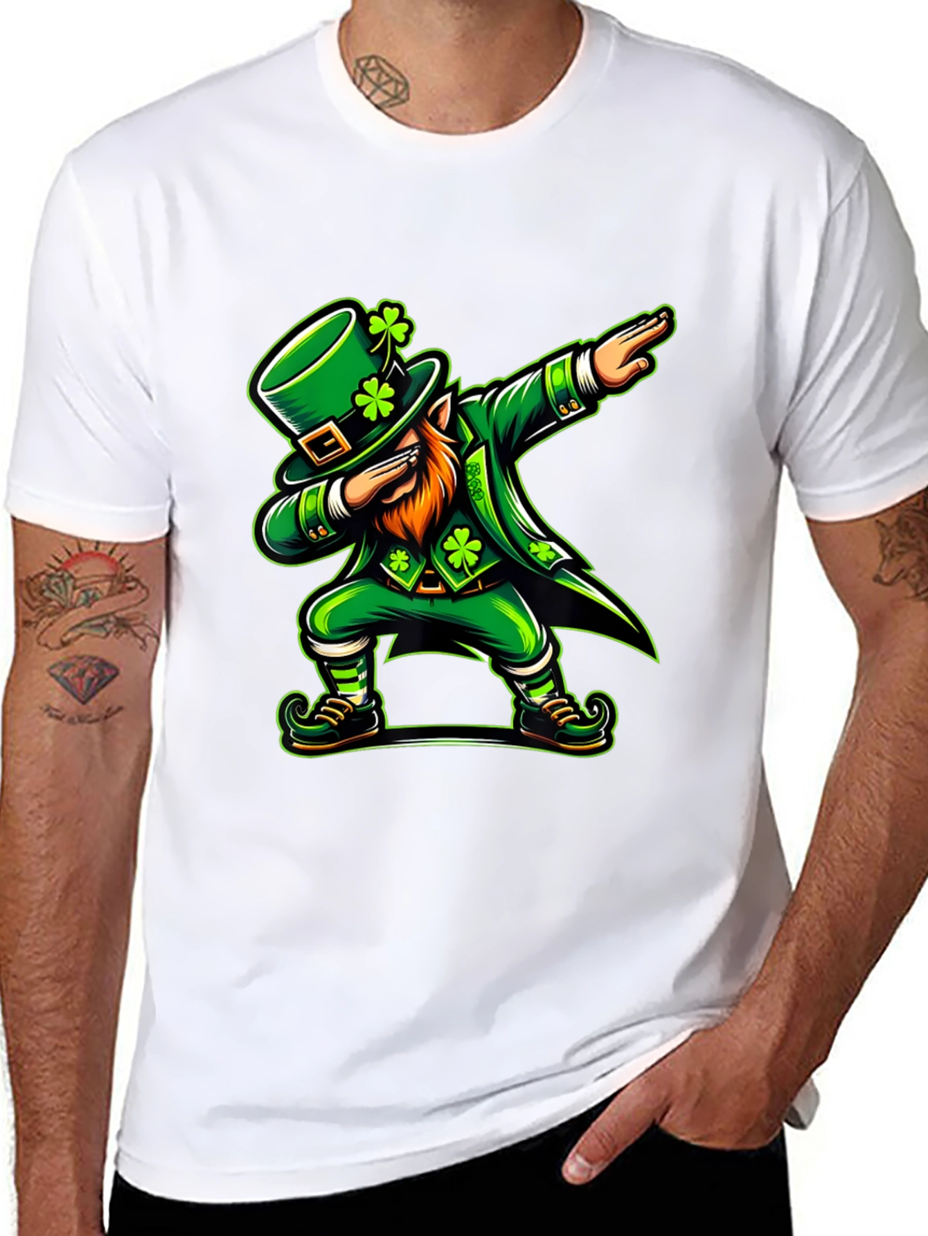 St Patricks Day Leprechaun Dabbing T-Shirt