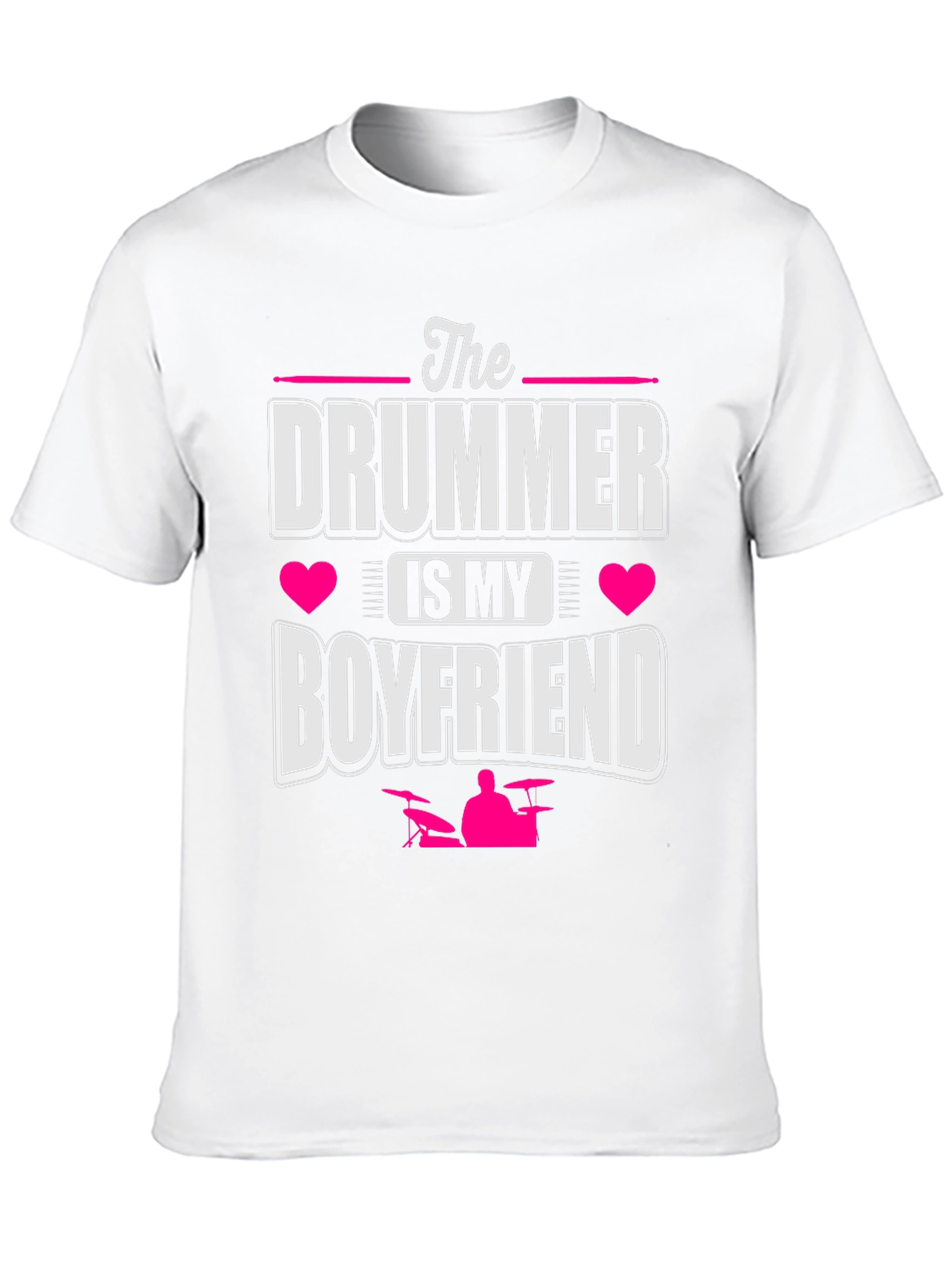 Drummer Boyfriend Tee - Music Lover Gift