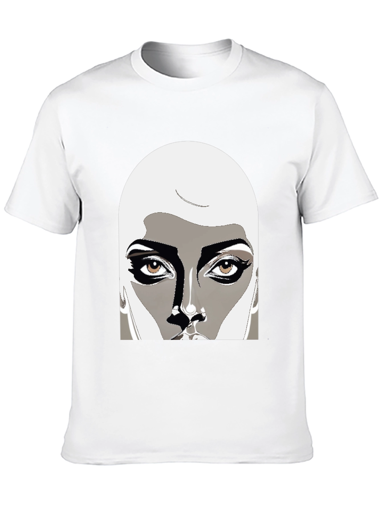 Unique Graphic Tee: Stylish Face Design