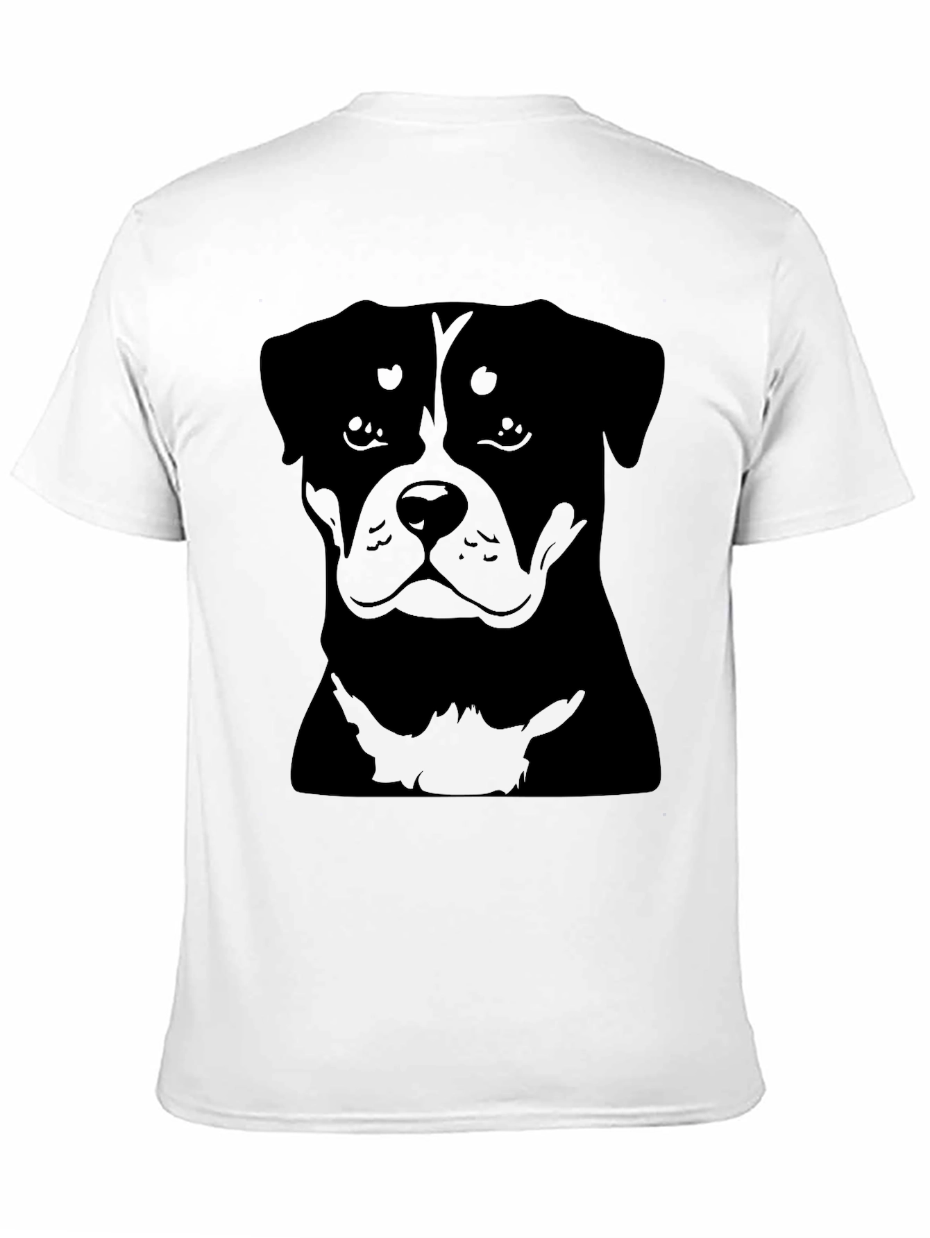 Rottweiler Dog Graphic Black T-Shirt