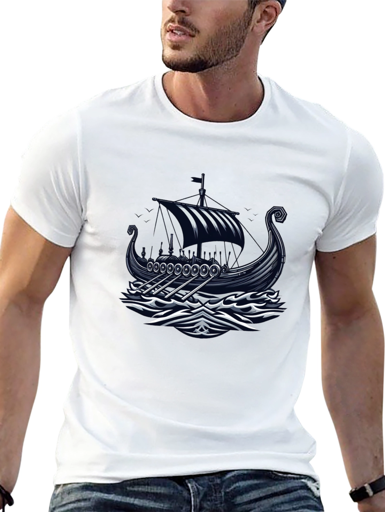 Viking Ship Graphic Tee