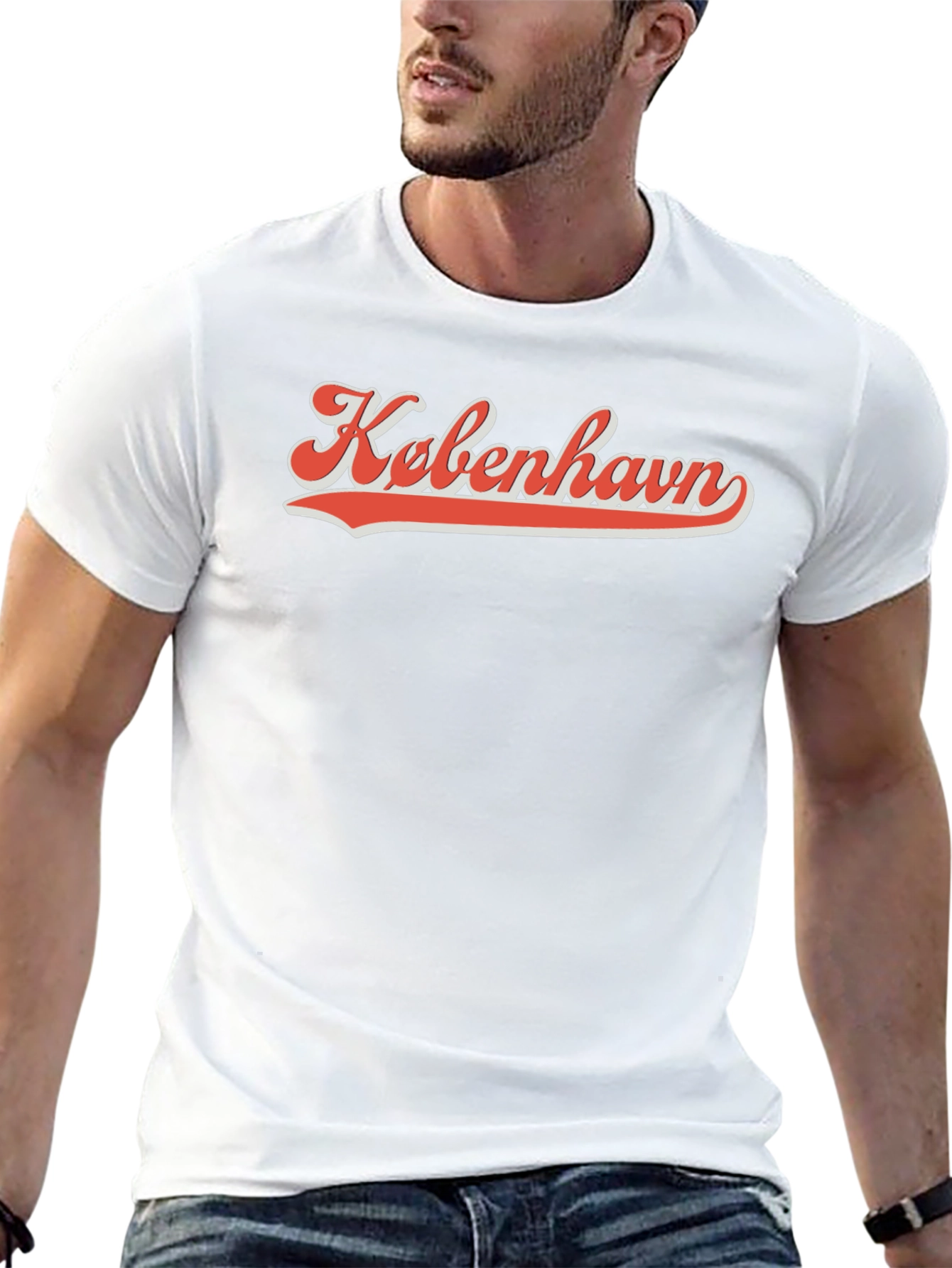 Kobenhavn Black T-Shirt - Retro Style