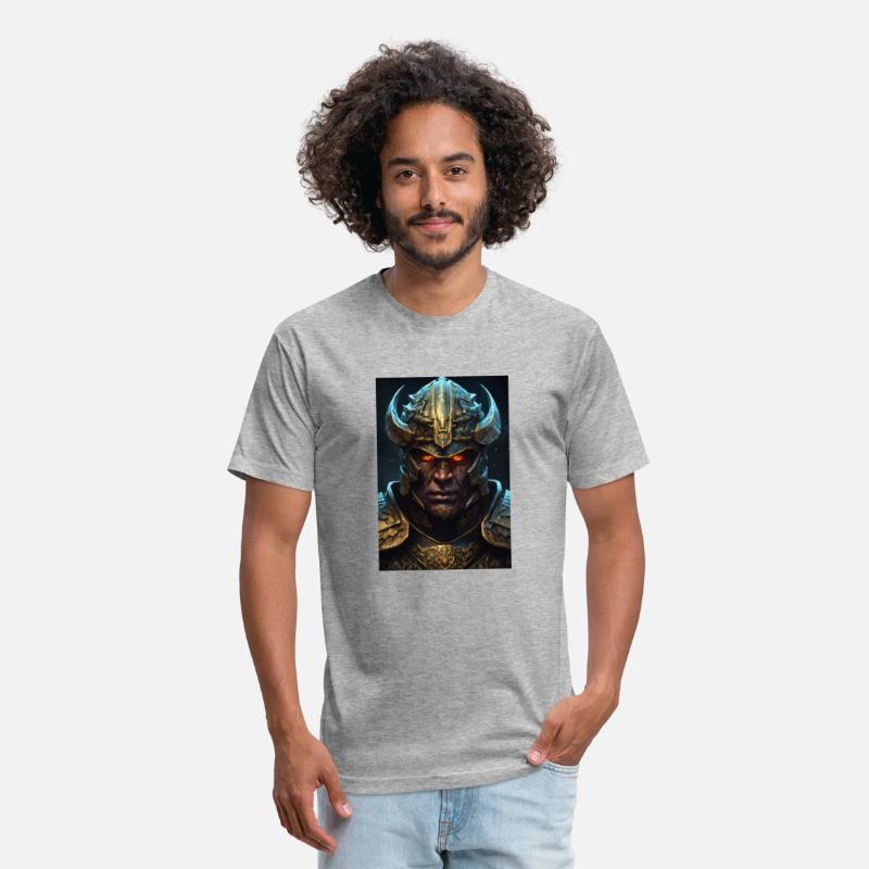 a close up of an orc wearing a helmet