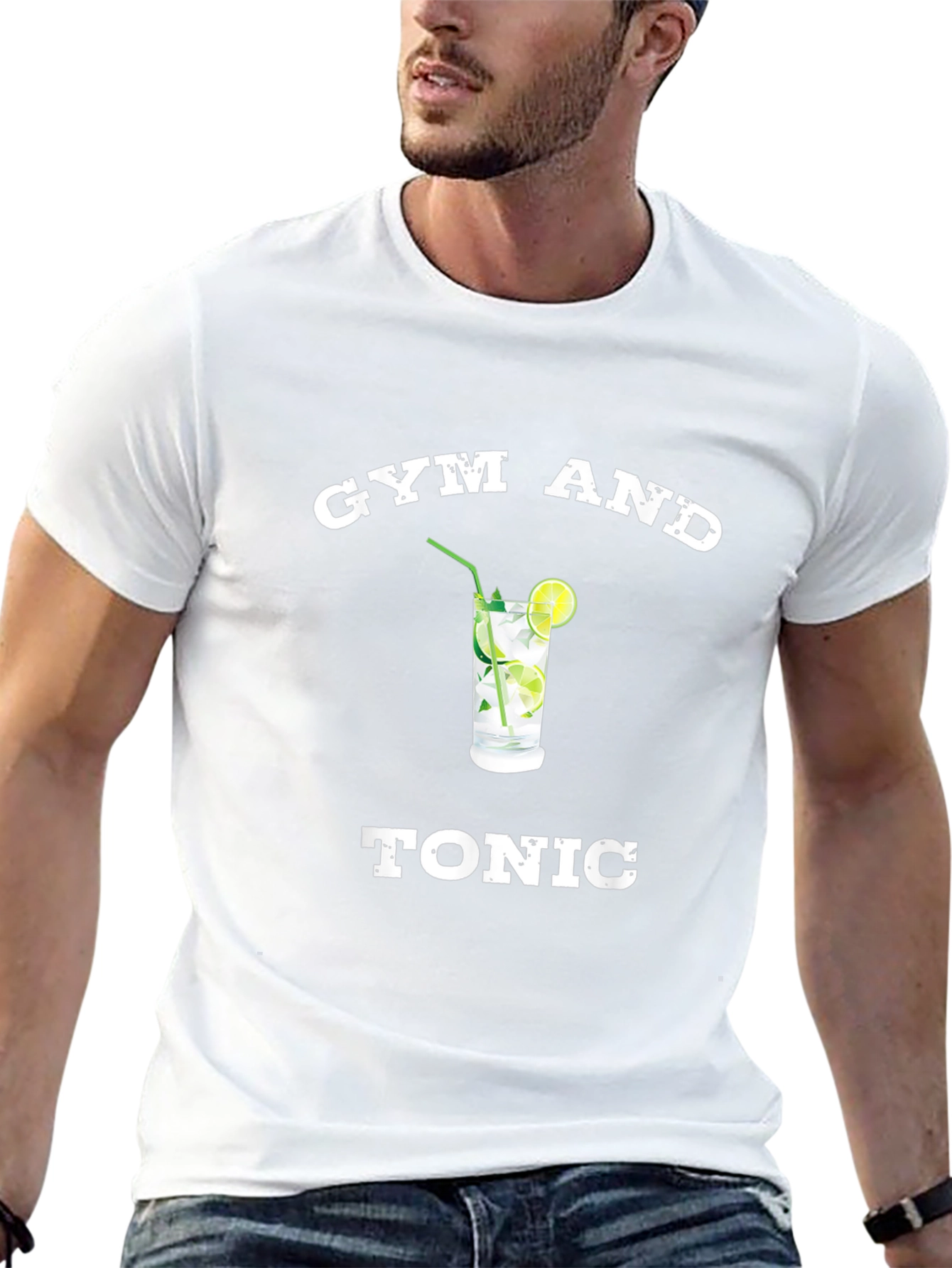 Gym and Tonic Black Graphic T-Shirt