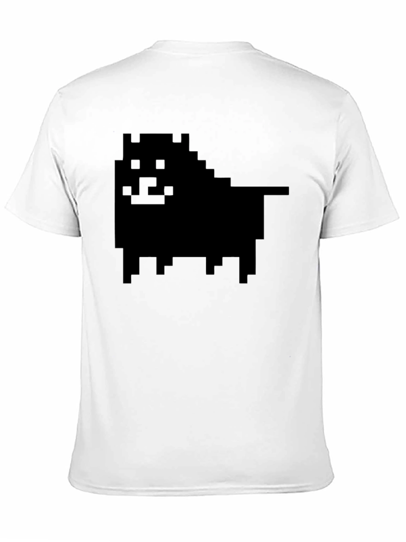 Pixel Dog Graphic Black T-Shirt