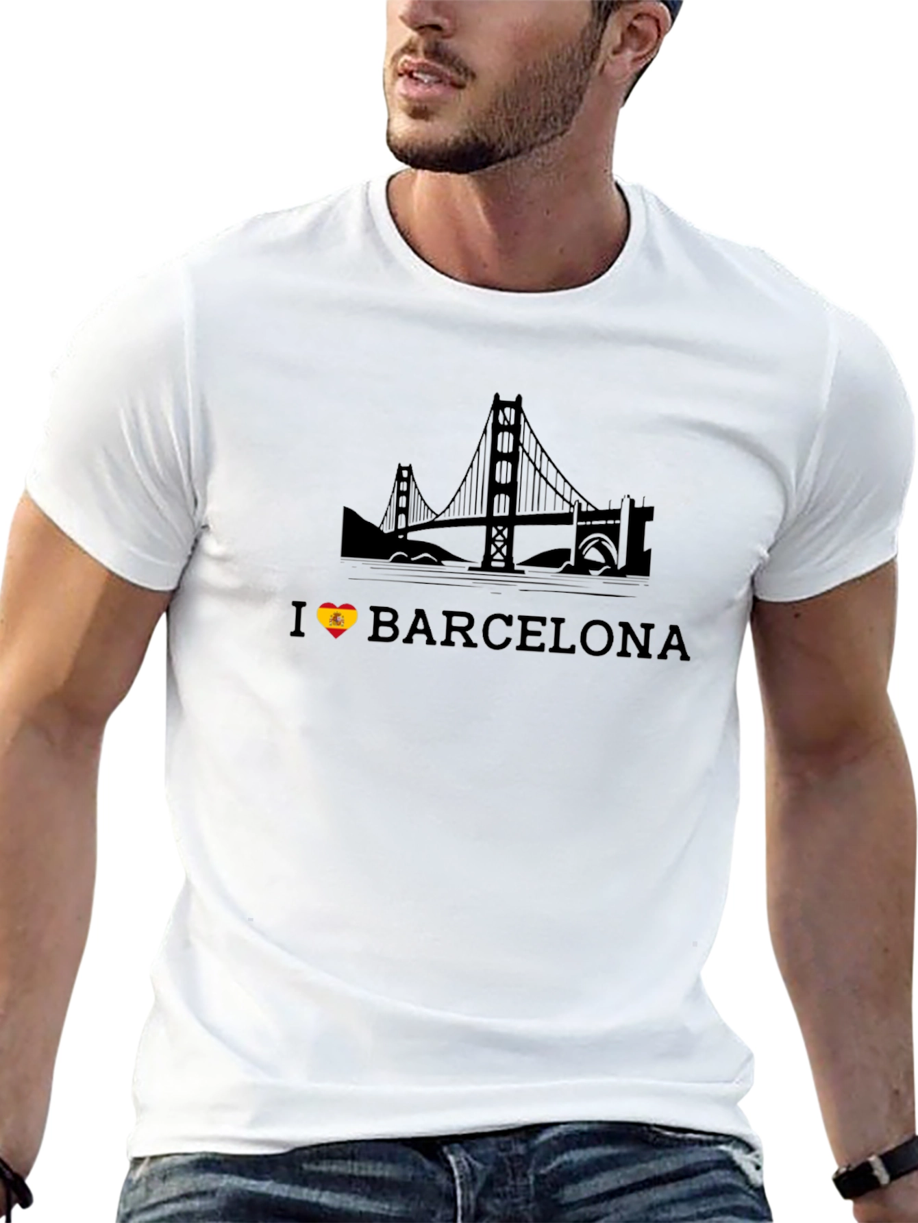I Love Barcelona Black T-Shirt