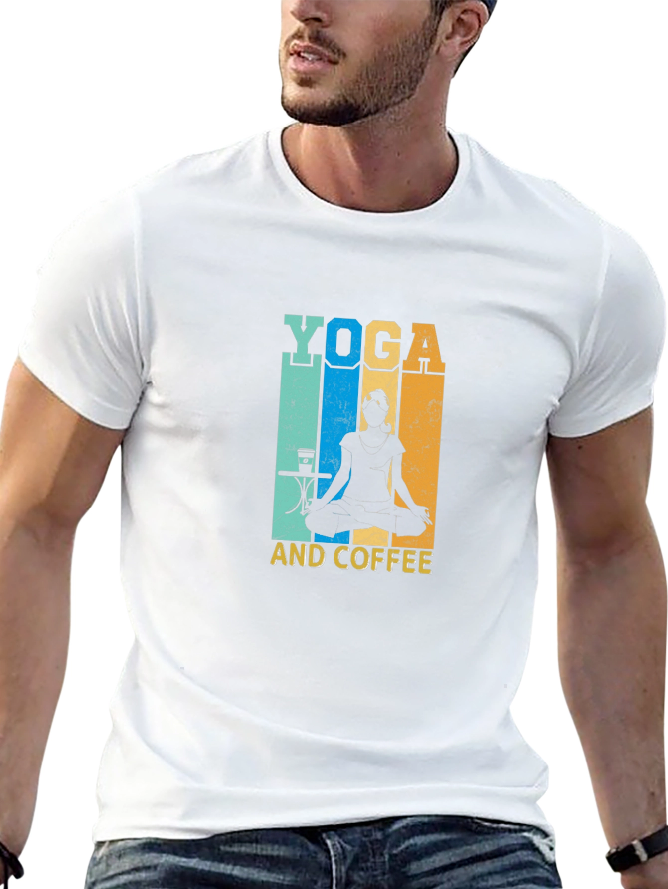 Yoga and Coffee T-Shirt - Meditation Relaxing Shirt