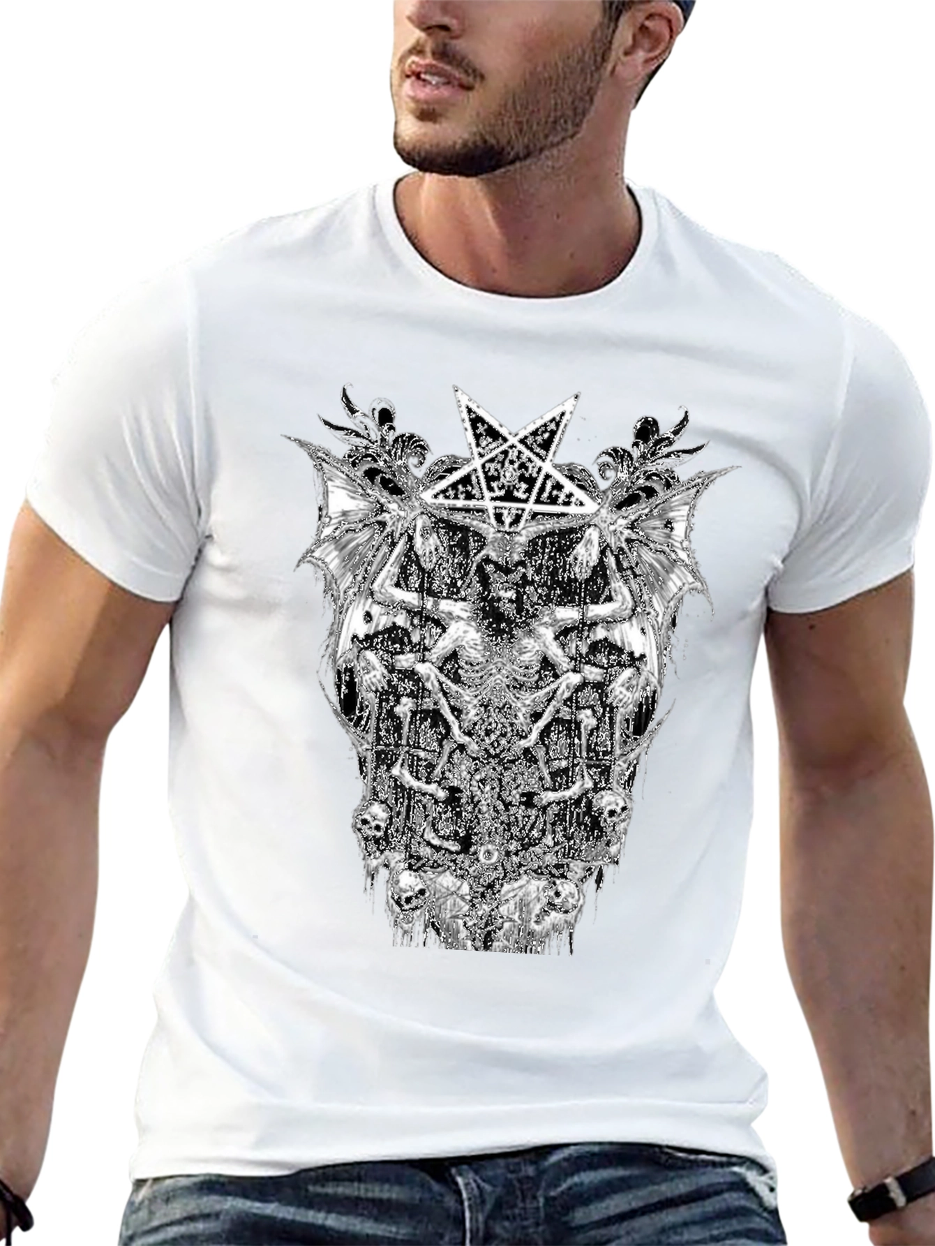 Baphomet Black Graphic Tee