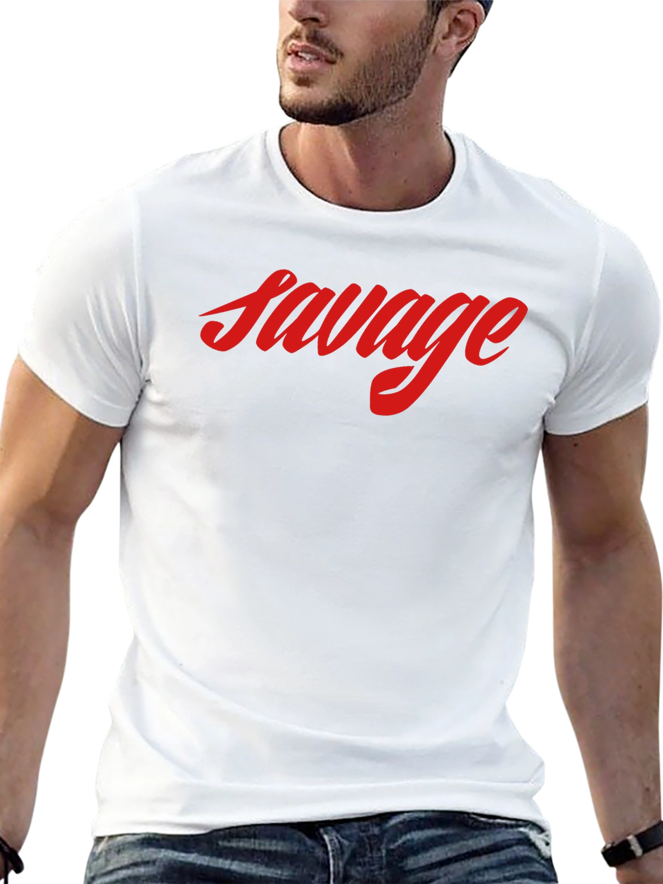 Savage Graphic Tee - Black Short Sleeve Shirt