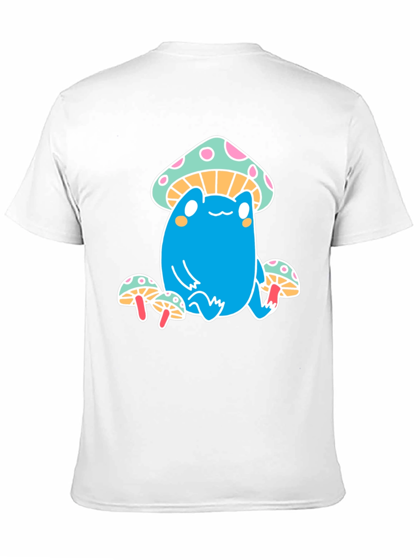Frog on Mushroom Graphic Tee - Whimsical & Fun