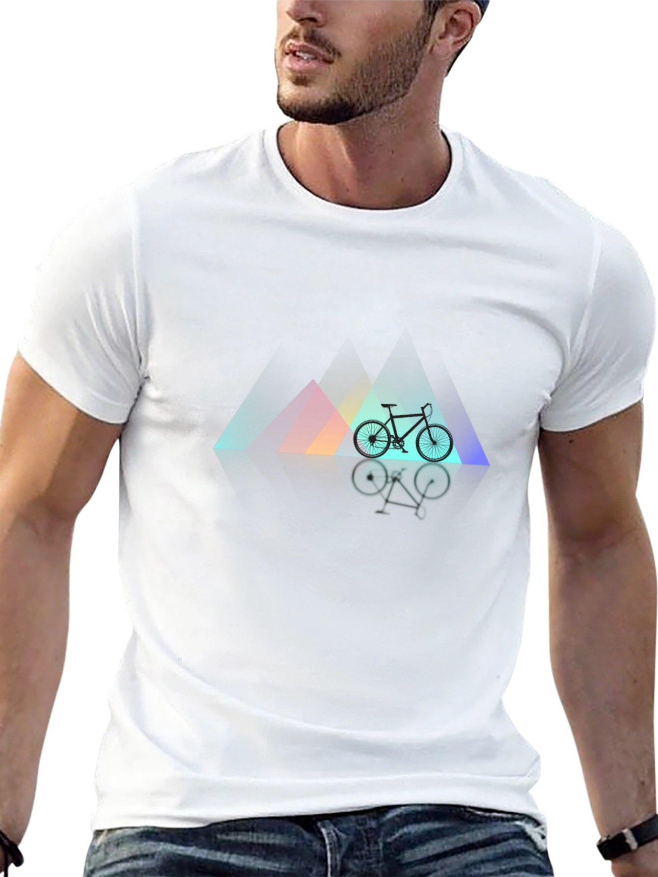 Mountain Bike Graphic Tee - Modern Design