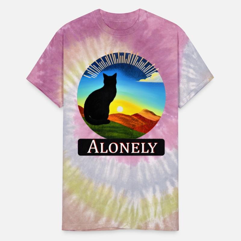 Alonely cat t-shirt