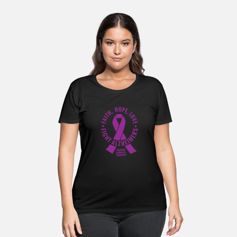 Alzheimer's Awareness Fight Alzheimer's Ribbon