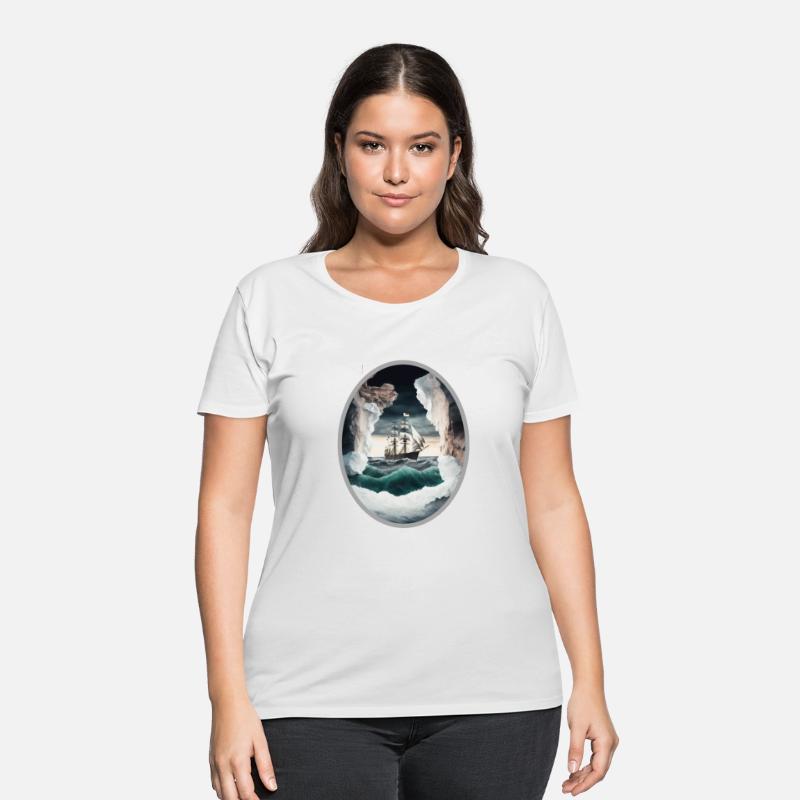 An Old Ship Battling the Elements