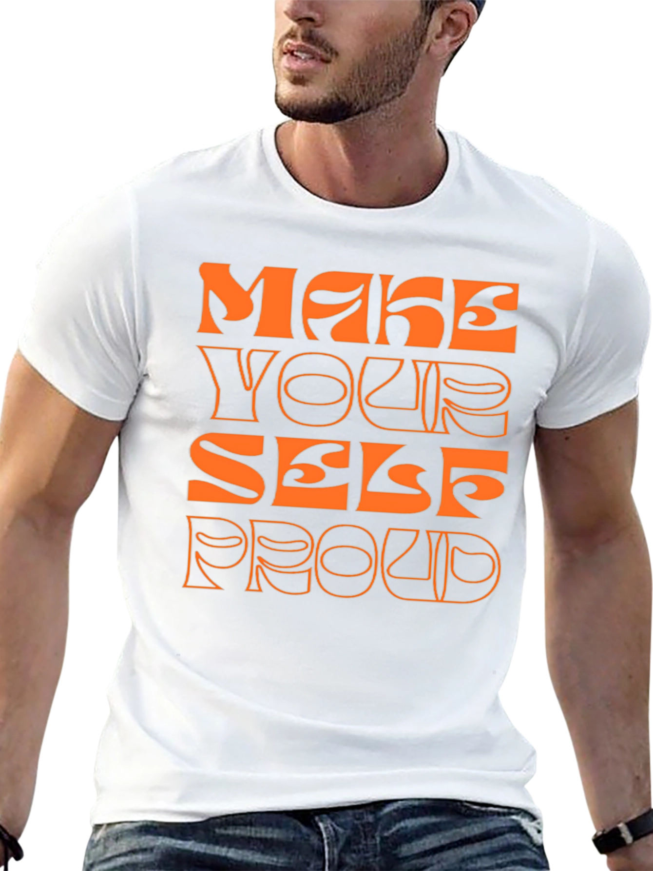 Make Yourself Proud Graphic Tee - Trendy Comfort