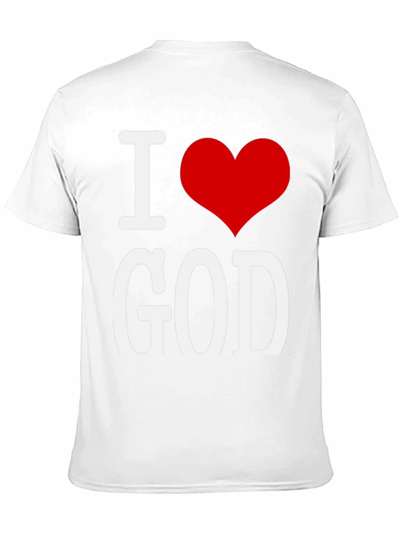 I Heart God T-Shirt Black Cotton Blend