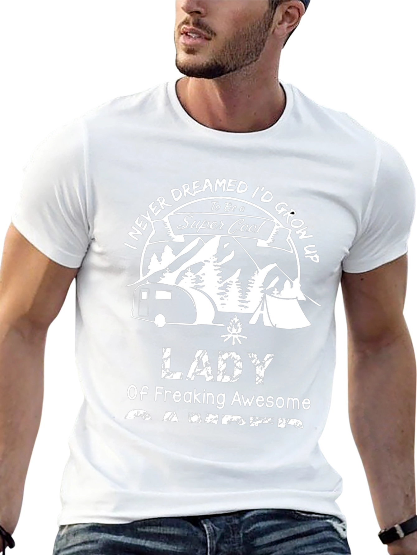 Lady Camper T-Shirt - Super Cool Camping Apparel