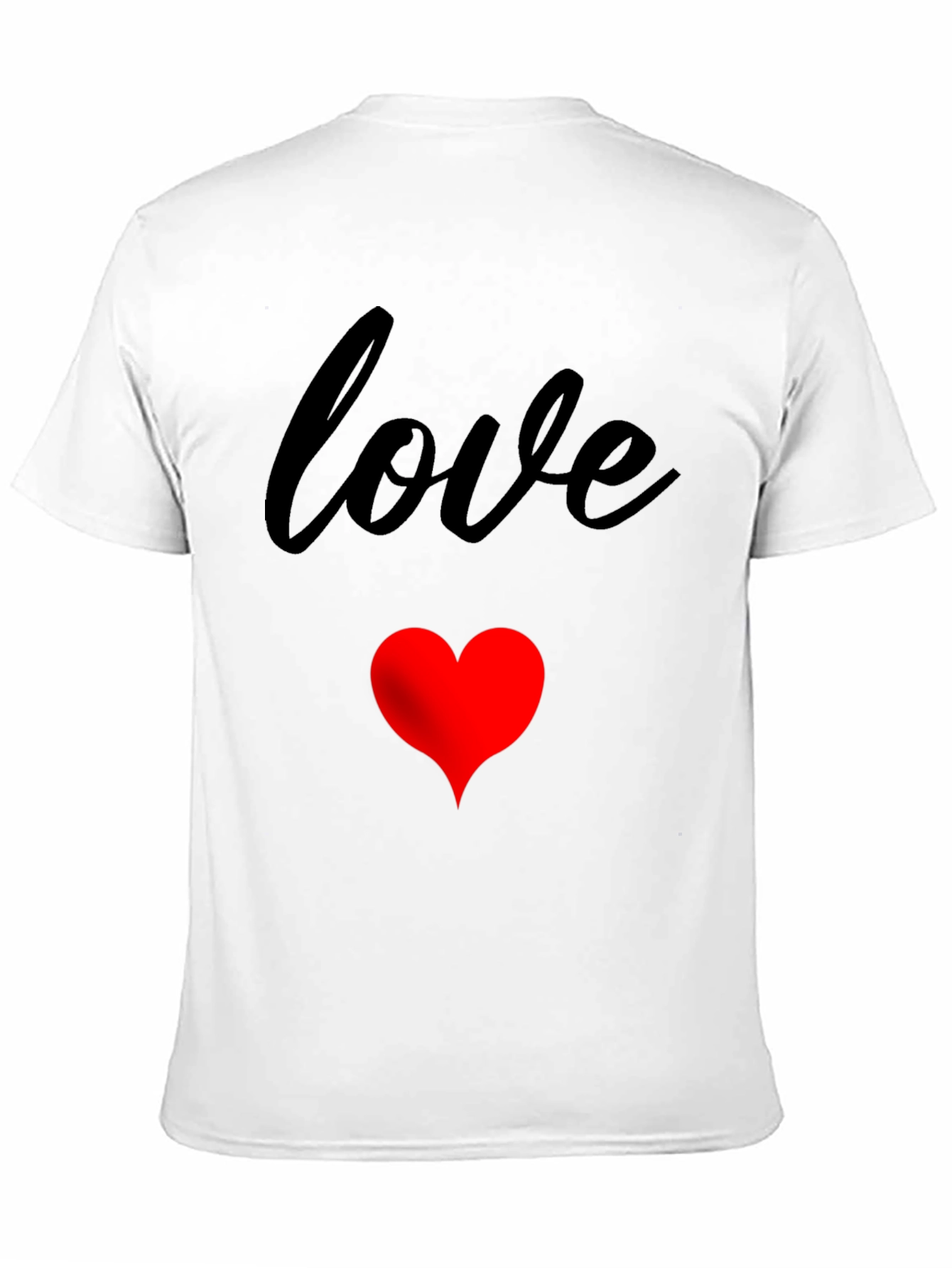 Love Heart Graphic Tee - Black