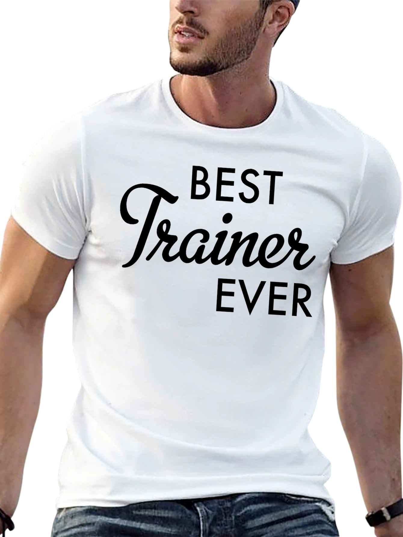 Best Trainer Ever - Black Crew Neck T-Shirt