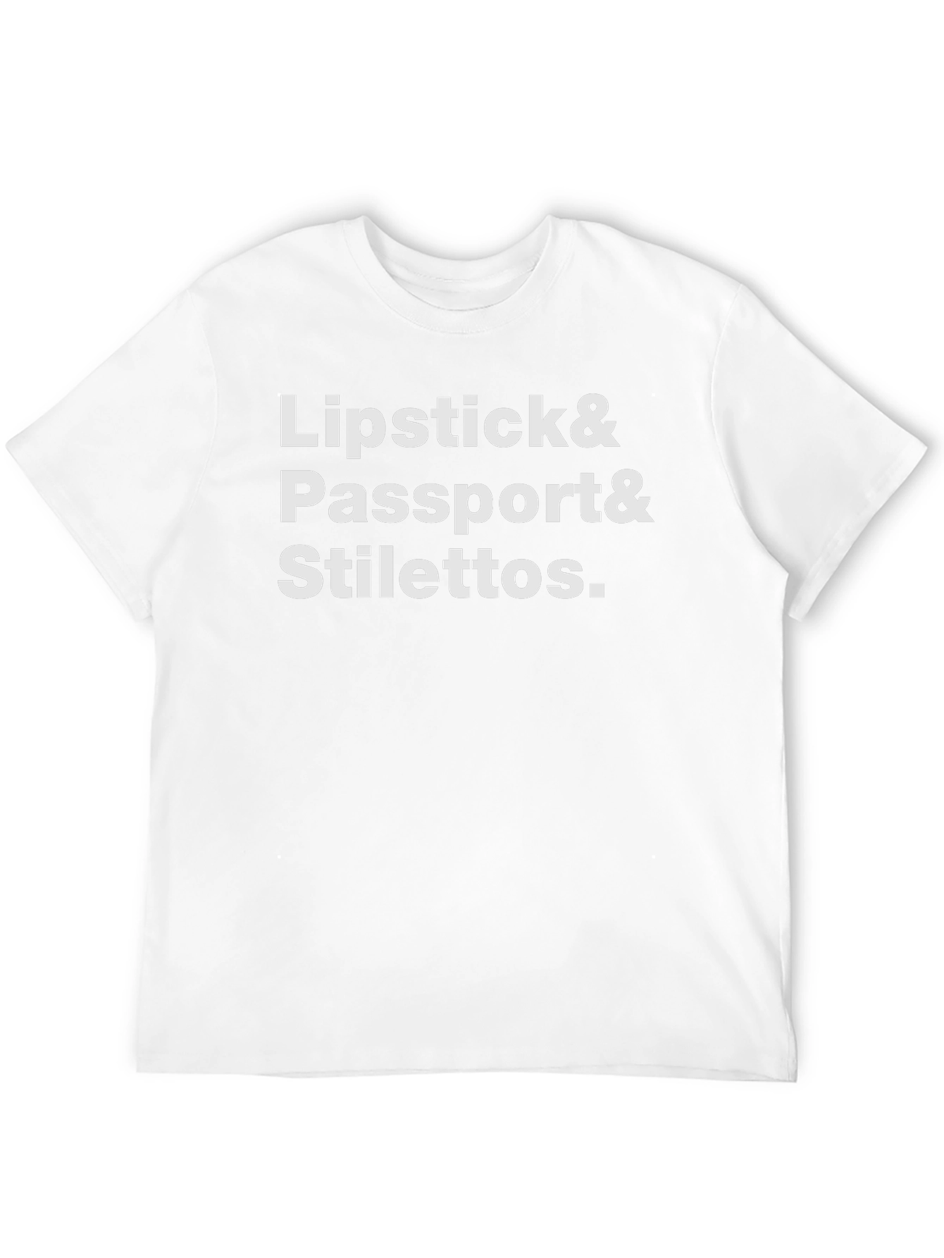 Lipstick Passport Stilettos Graphic Tee