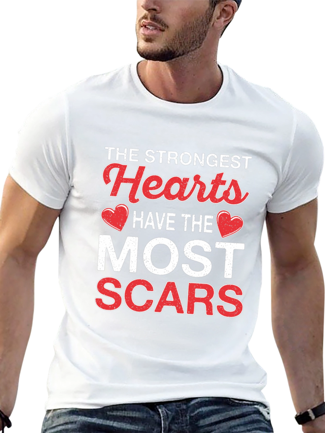 Strongest Hearts Scars Graphic Tee