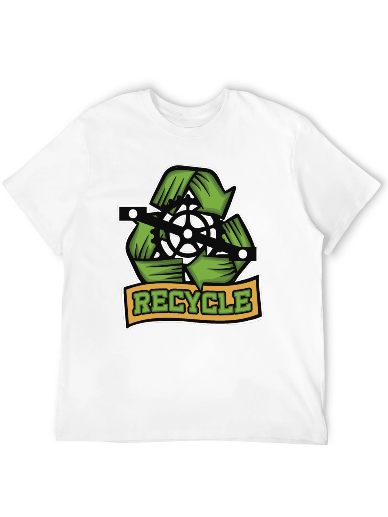 Recycle Bicycle T-Shirt - Eco Friendly Design