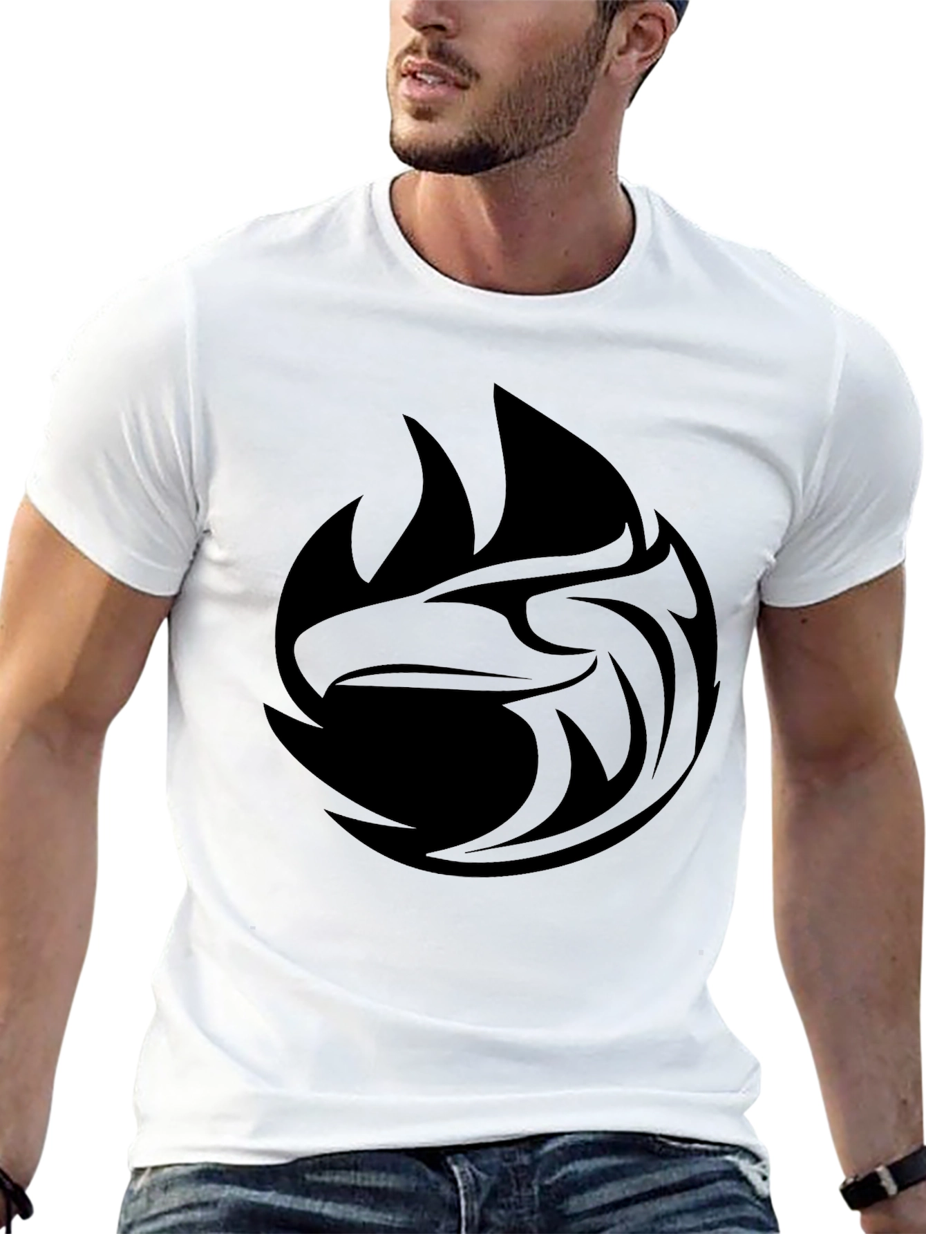 Black Eagle Graphic Tee - Stylish Mens T-Shirt