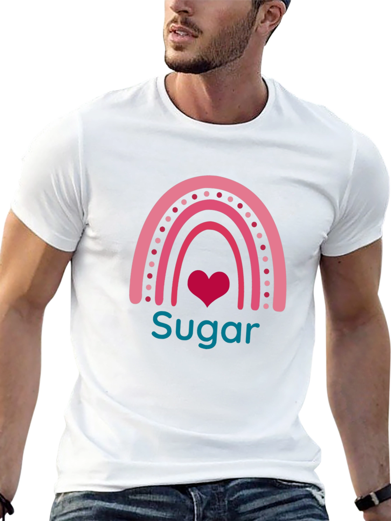 Sugar Heart Rainbow Graphic Tee