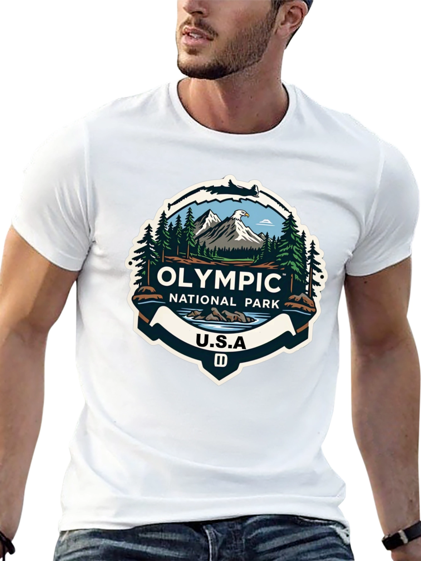Olympic National Park Graphic T-Shirt - Black