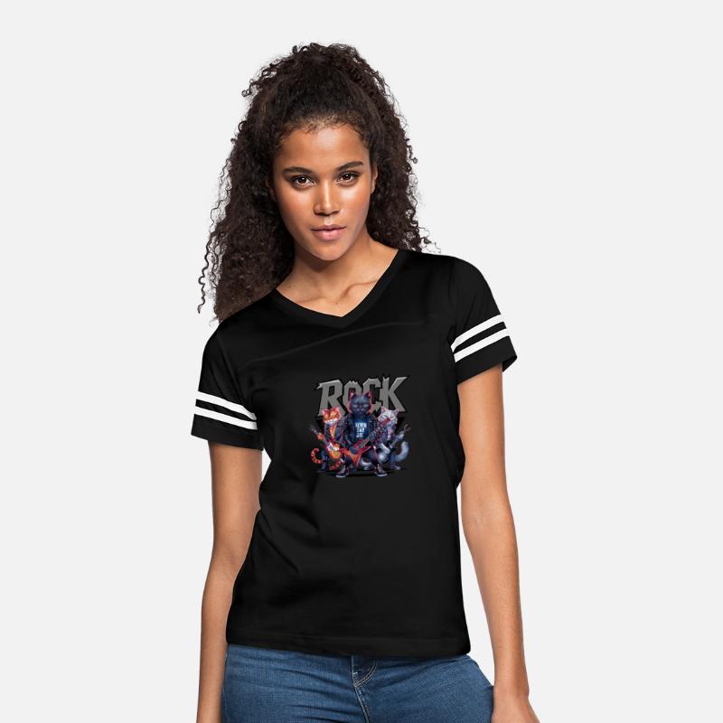 Black Cat Rock n Roll Music Lover Design