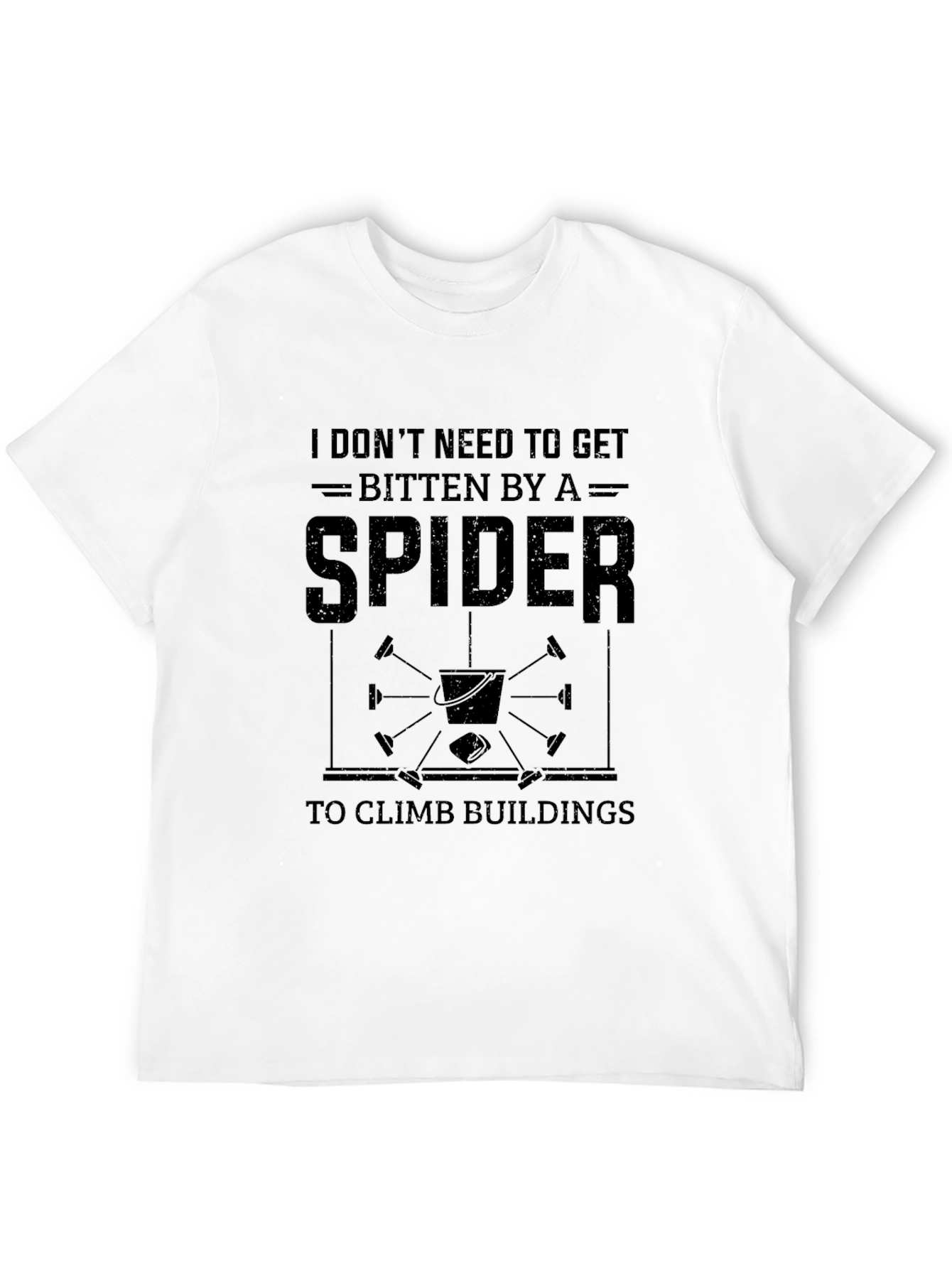 Funny Window Washer T-Shirt - Spider Man Joke