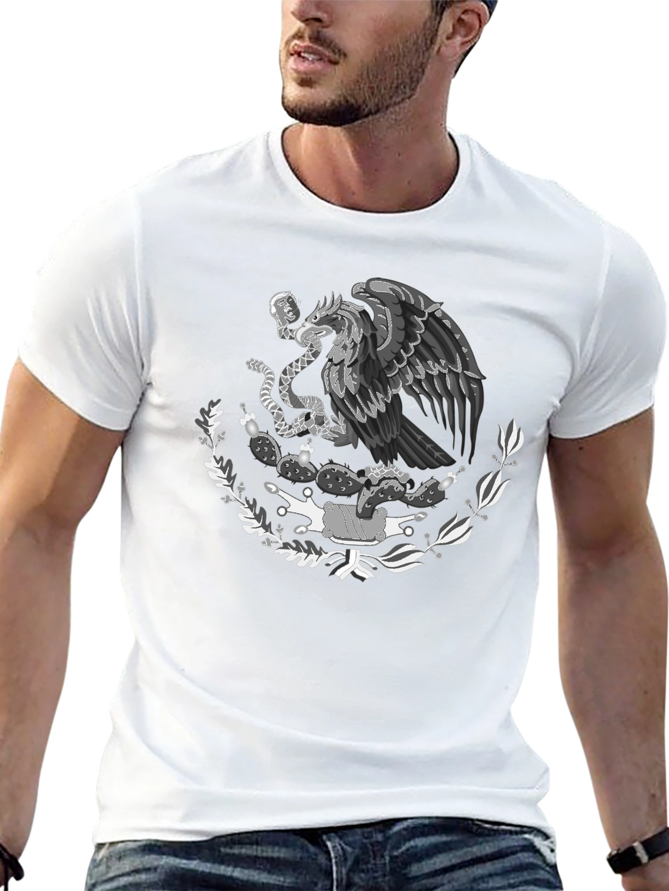 Mexican Eagle T-Shirt - Black