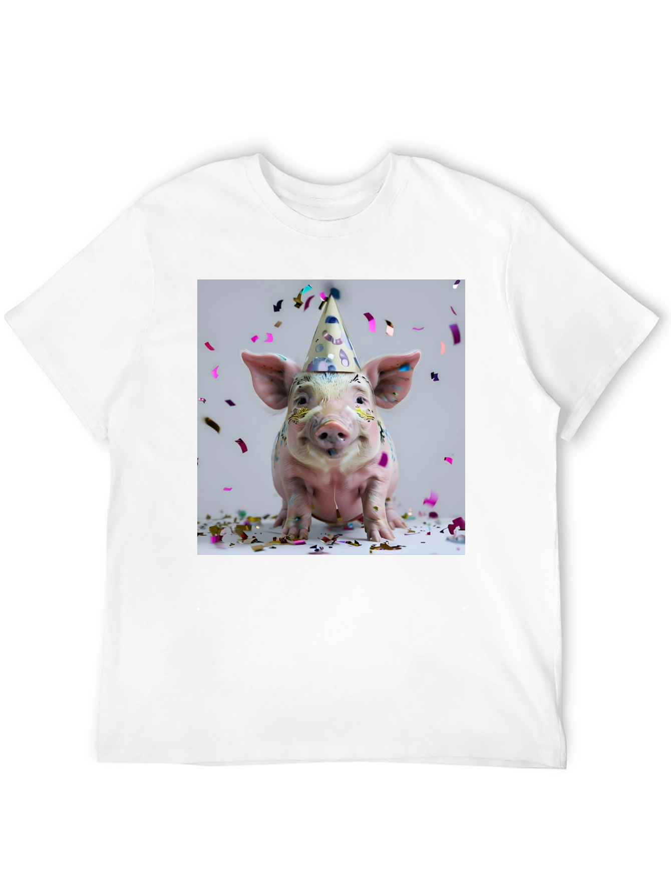 Party Pig T-Shirt - Black Cotton Tee