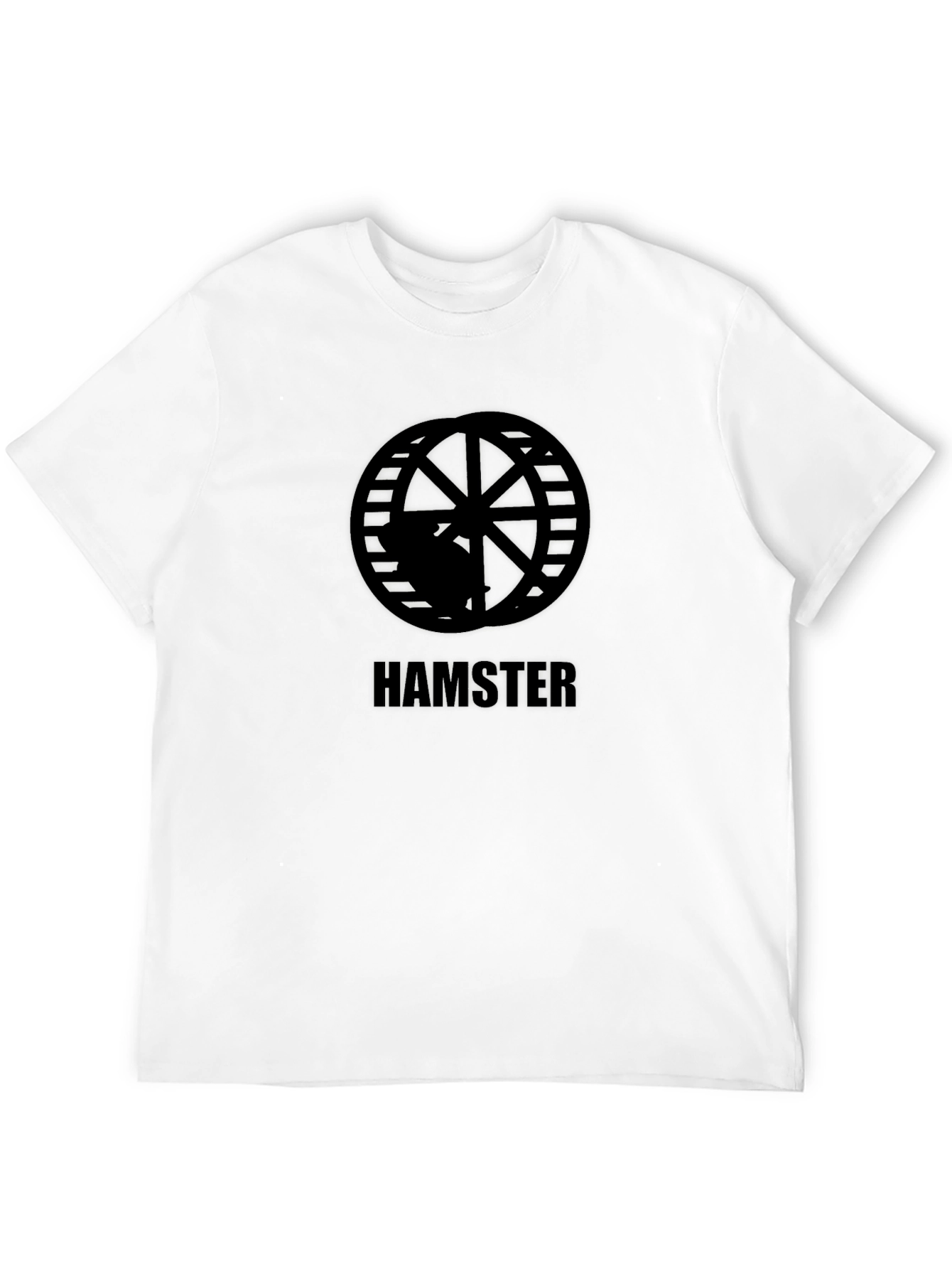 Hamster Wheel Graphic Black T-Shirt