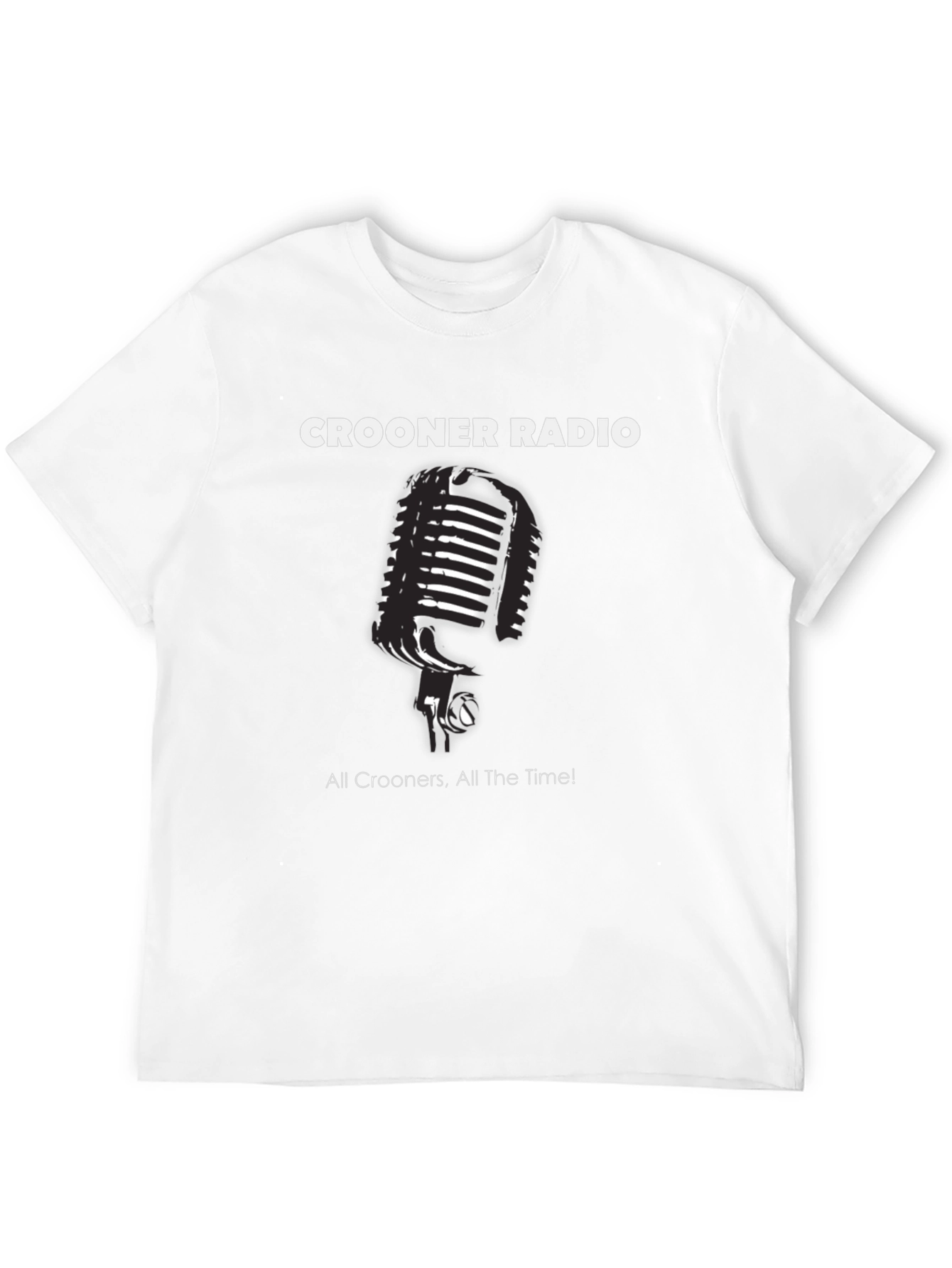 Crooner Radio T-Shirt - Classic Mic Design