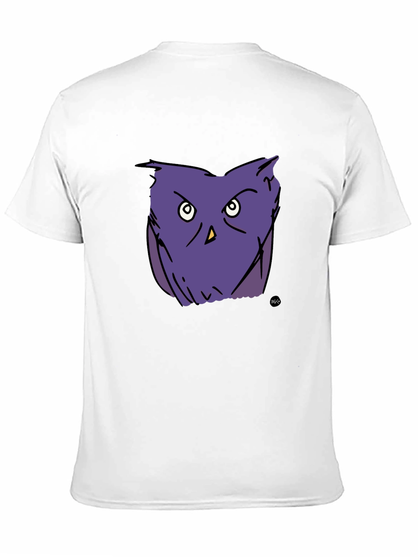 Whimsical Purple Owl Graphic Tee - Casual Comfort