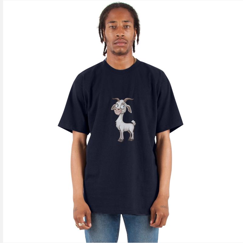 Cheerful Goofy Goat Character