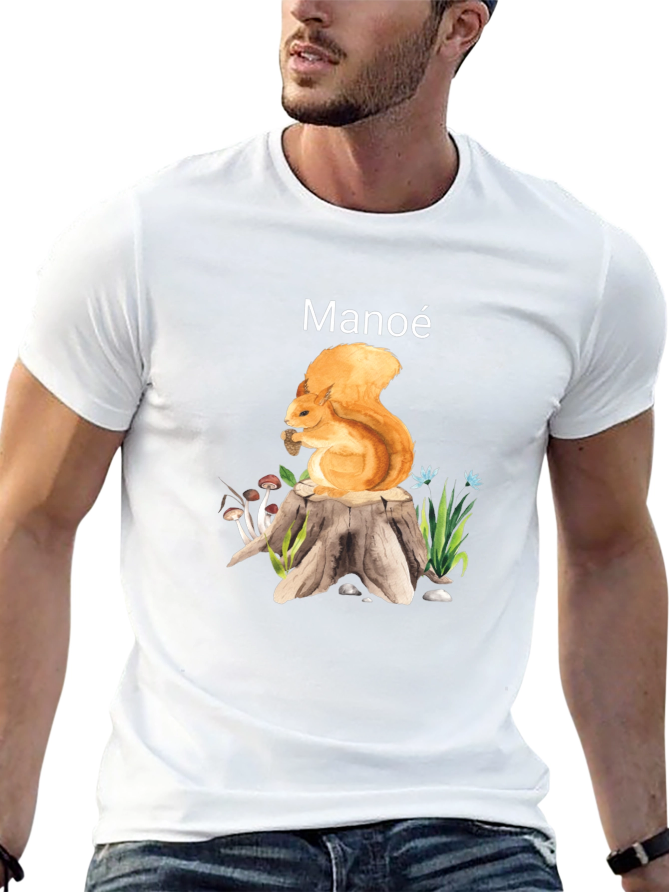 Manoe Squirrel Graphic Tee