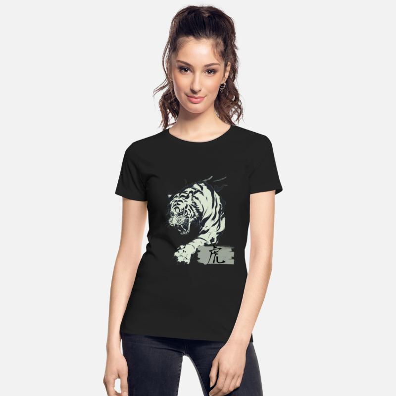 Cool Japanese Tiger Art with Kanji