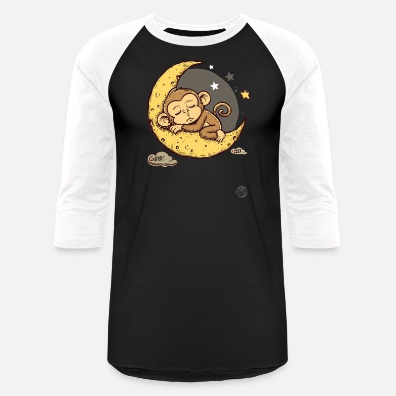 Cute Sleepy Monkey on the Moon
