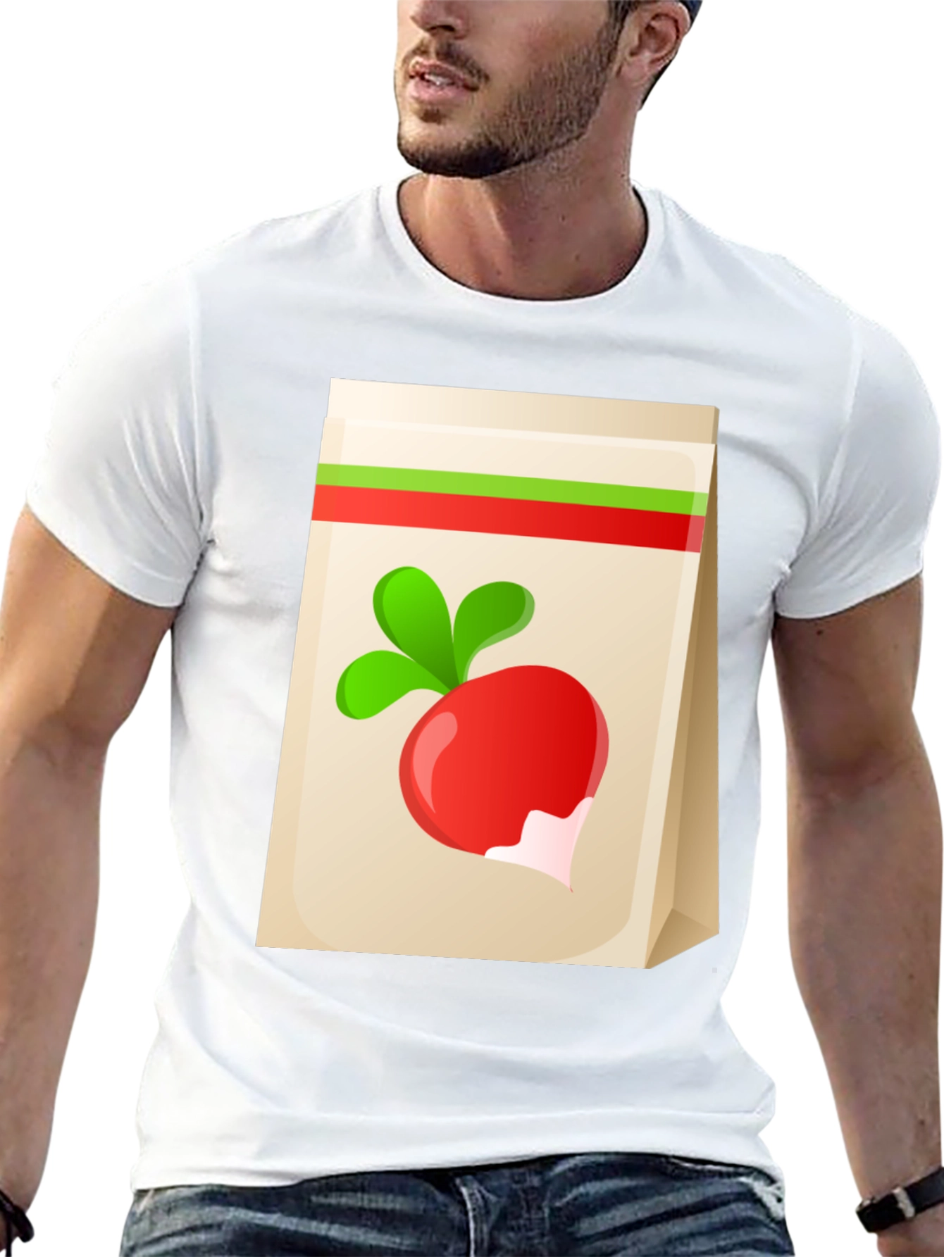 Radish Graphic Tee - Quirky Vegan Shirt